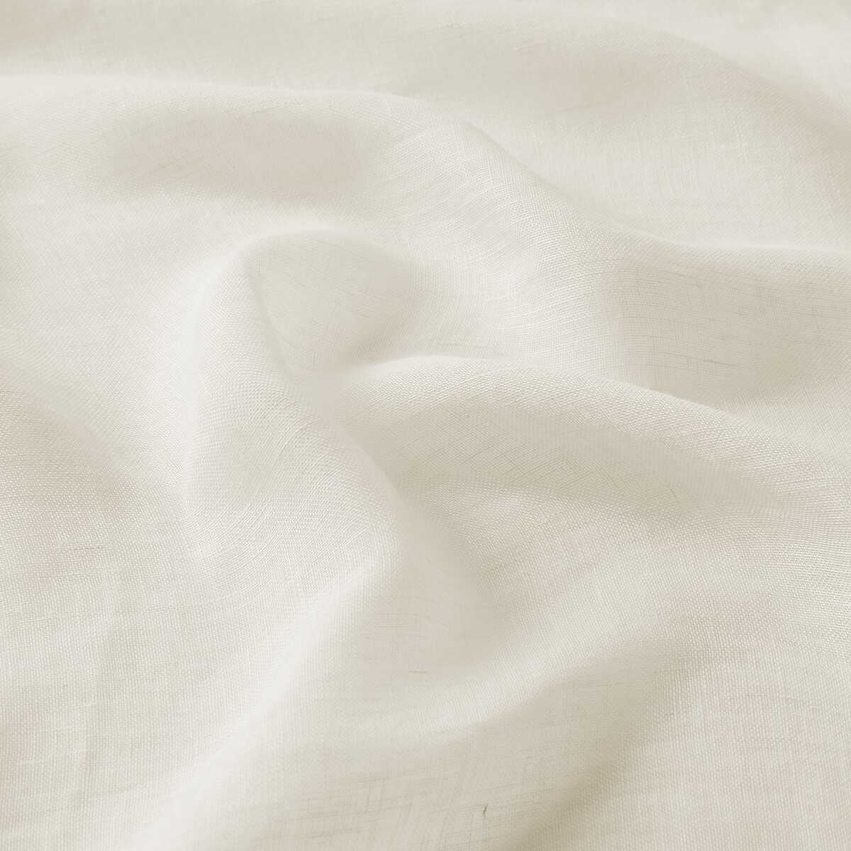 Onega Linen Wide Width Voile Panel with Eyelets ecru , LA REDOUTE INTERIEURS