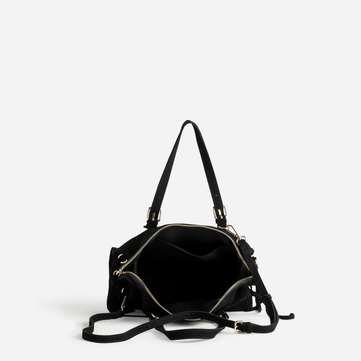 Sac À Main en cuir NURI noir, ERAM