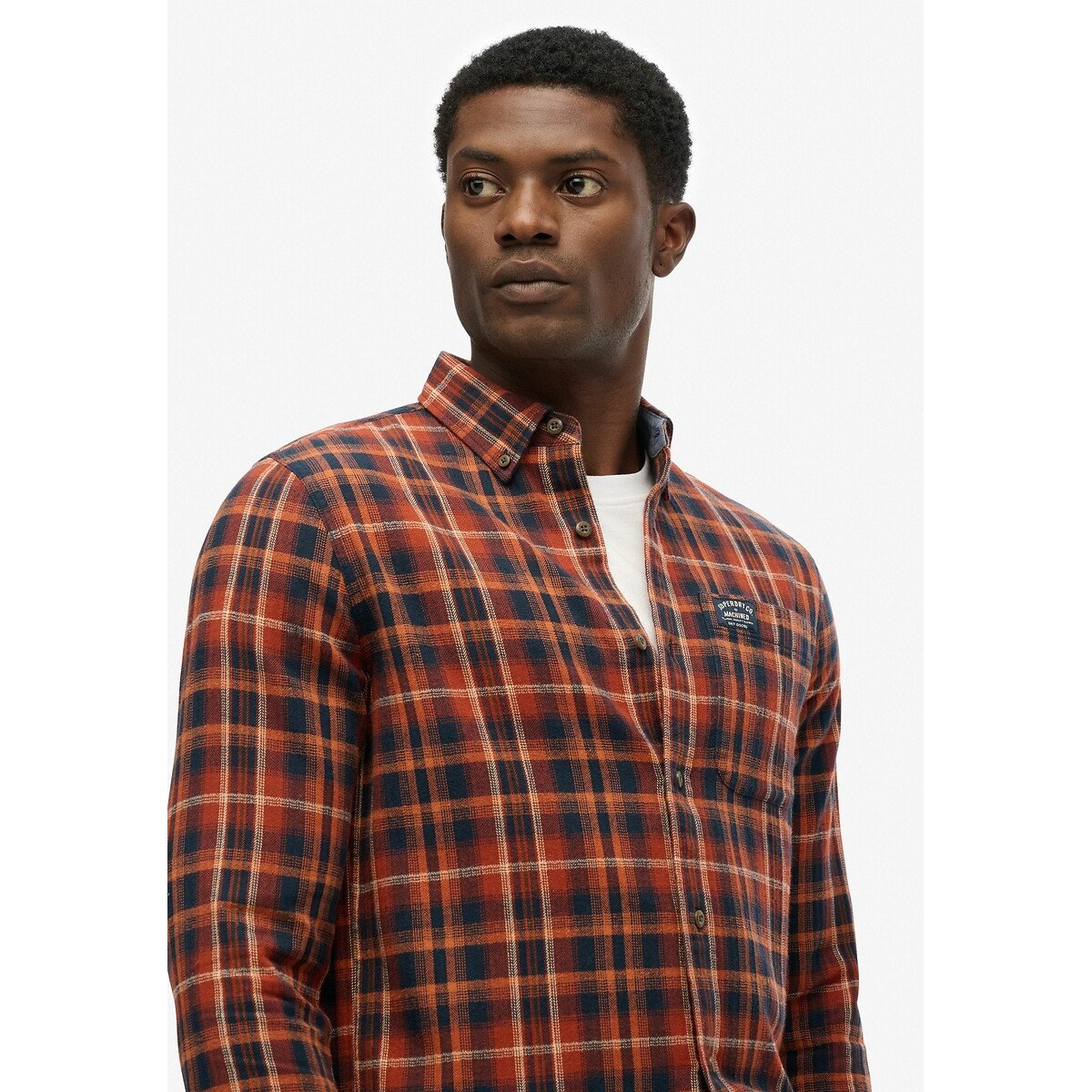 Chemise à carreaux rouge, SUPERDRY