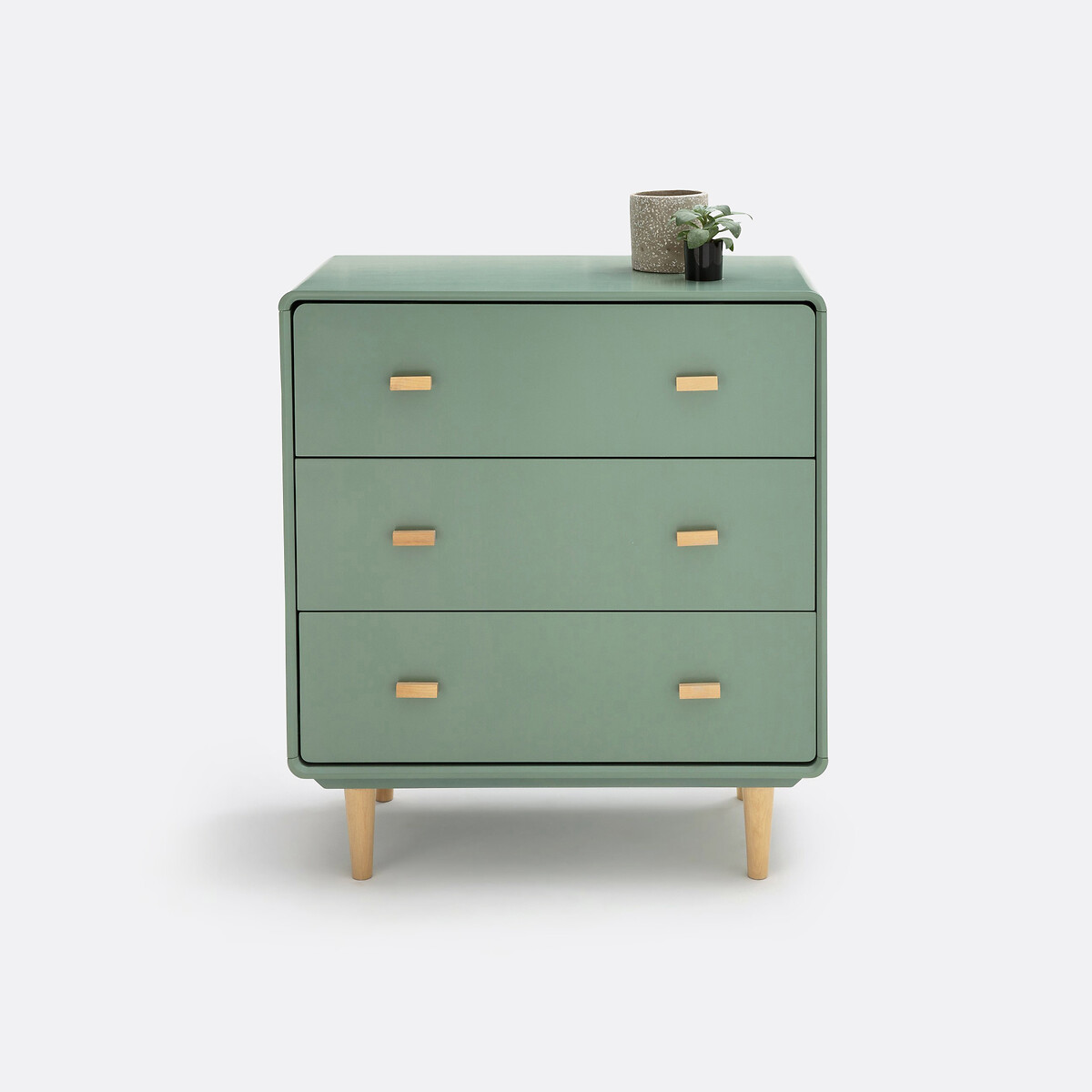 Cómoda 3 gavetas Jimi verde-acinzentado, LA REDOUTE INTERIEURS