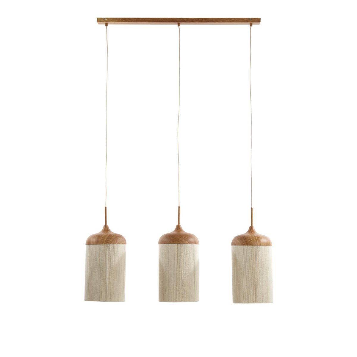 Lampe Suspendue Métal DANIA marron, LIGHT & LIVING 