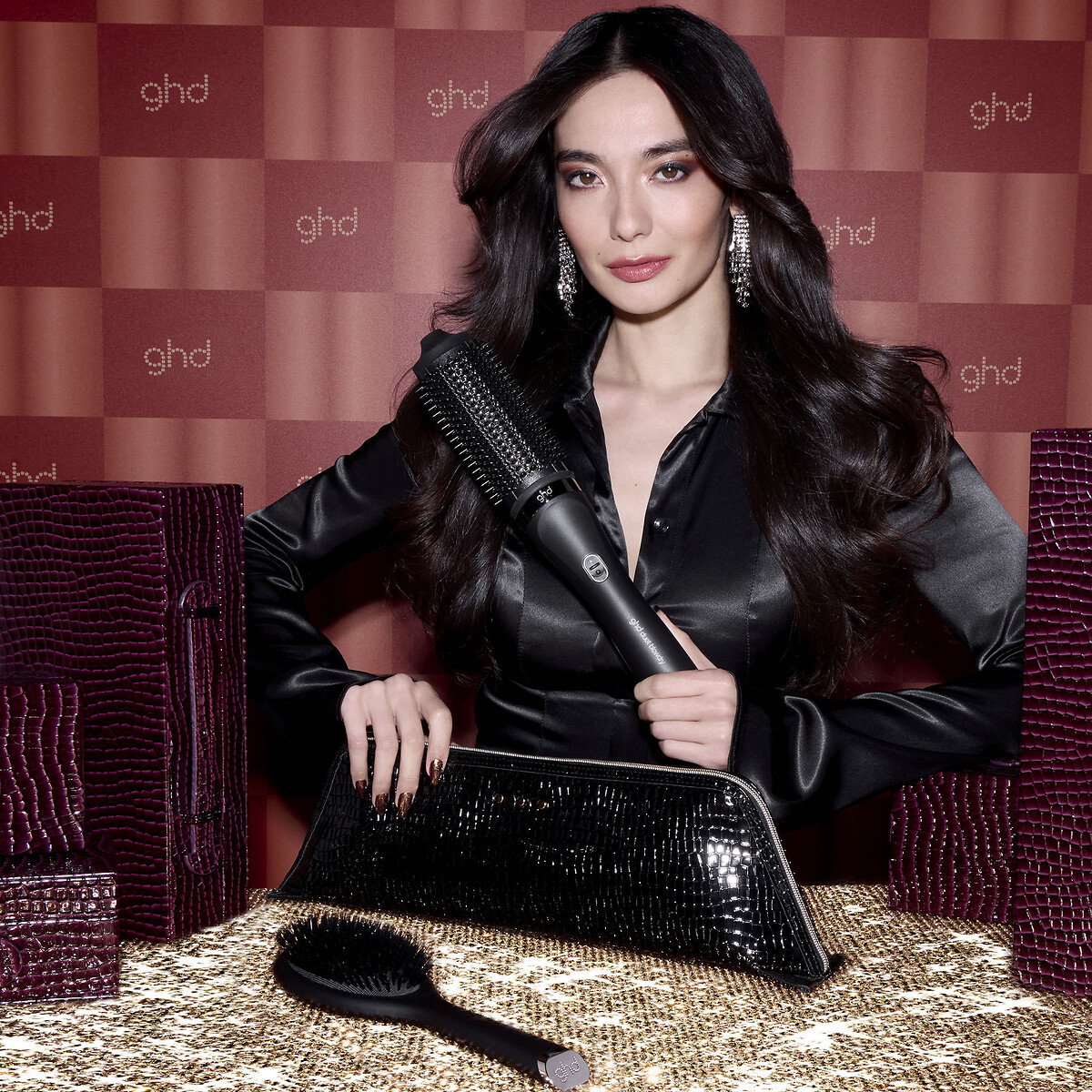 2-in-1 Warmluftbürste Duet Blowdry schwarz, GHD