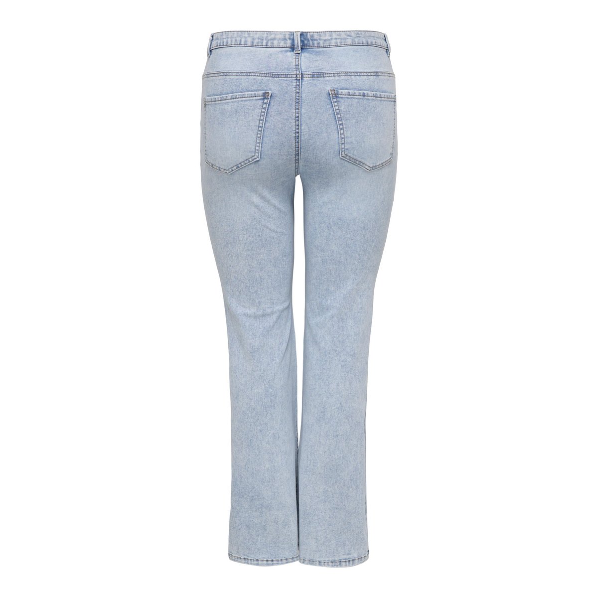 Jean Flared light blue bleached denim, ONLY CARMAKOMA