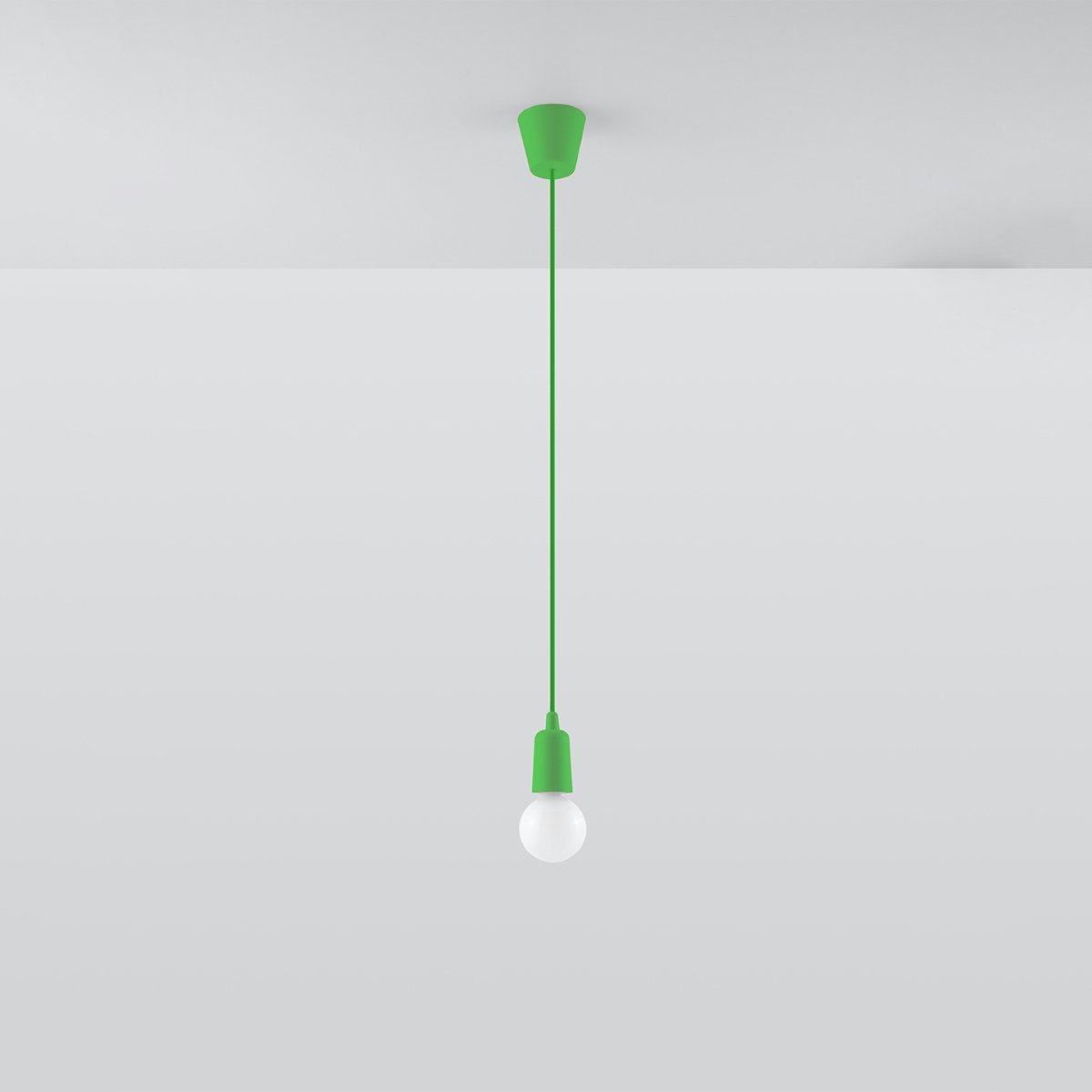 Suspension PVC Vert E27 1 Diego vert, EDEN