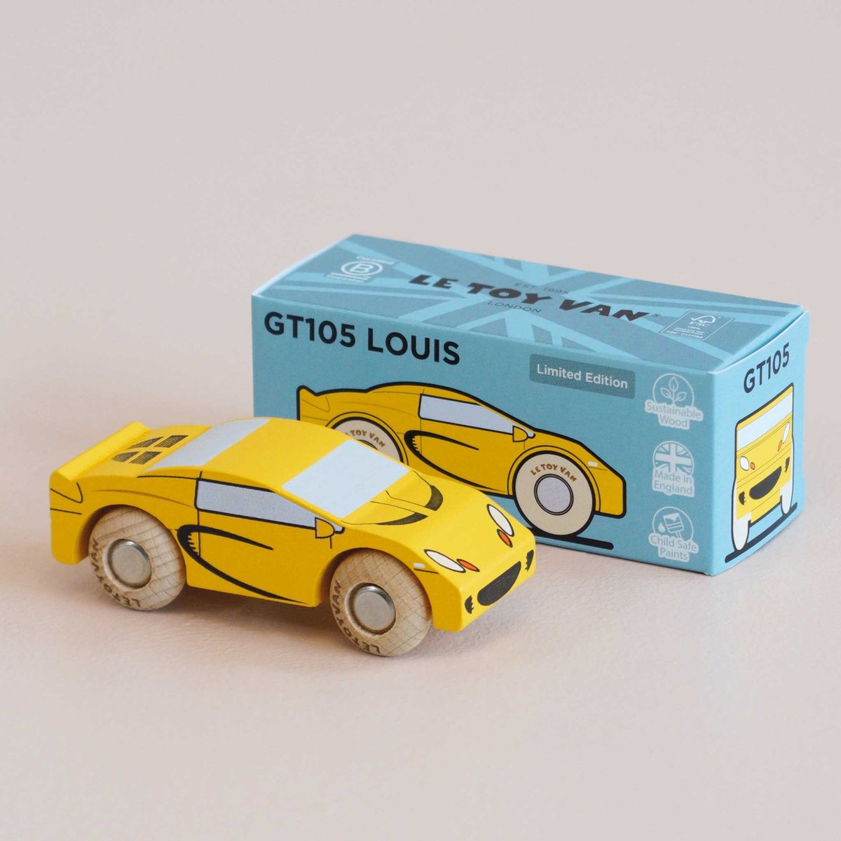Voiture Louis No 19 jaune, LE TOY VAN