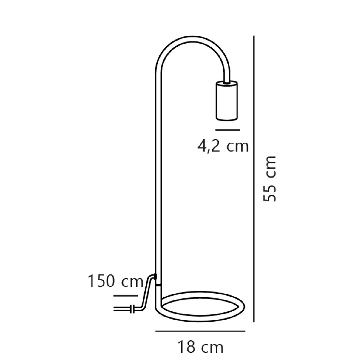 Lampe à poser style moderne en métal, PACO noir, NORDLUX
