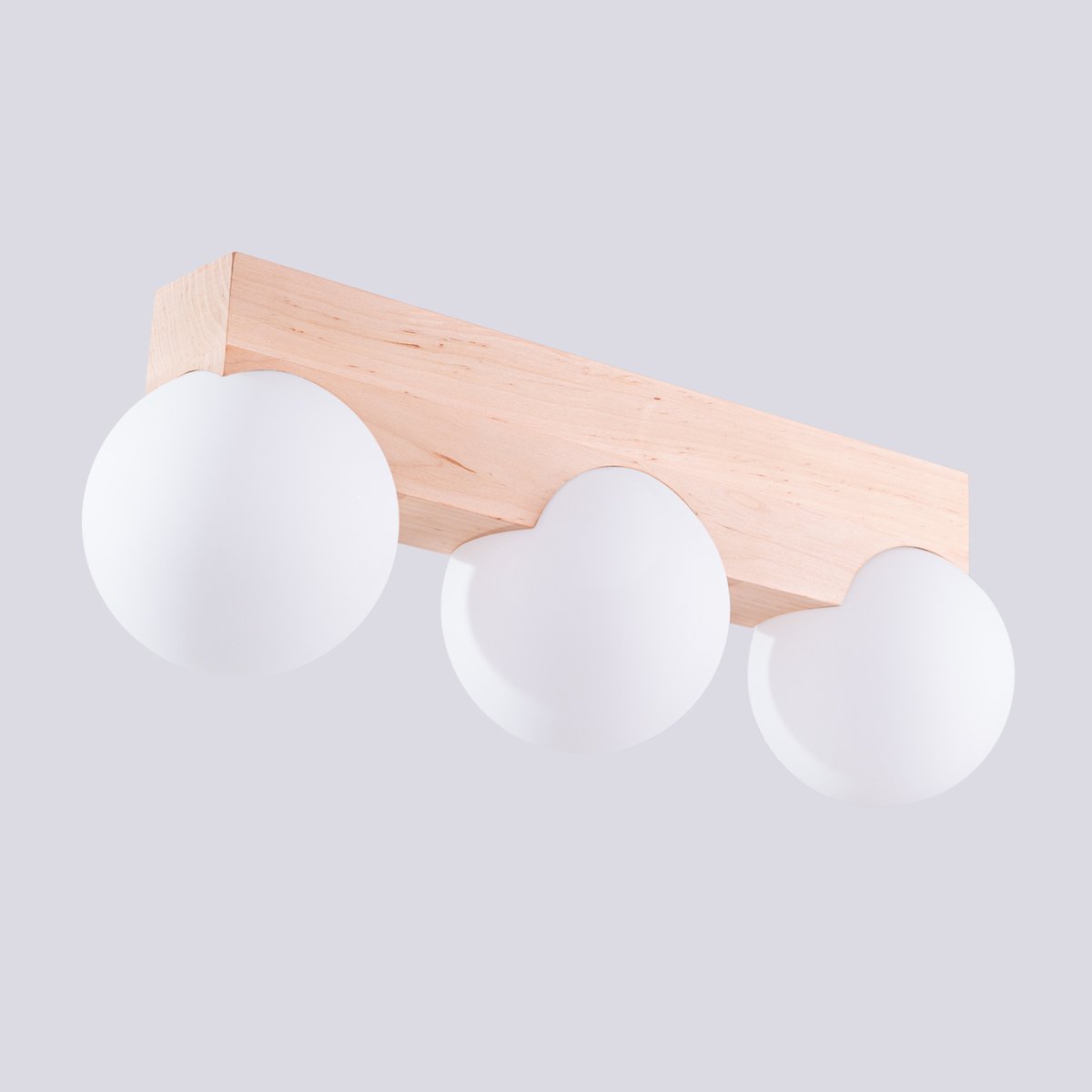 Plafonnier Bois Naturel G9 3 Bulbo naturel, EDEN