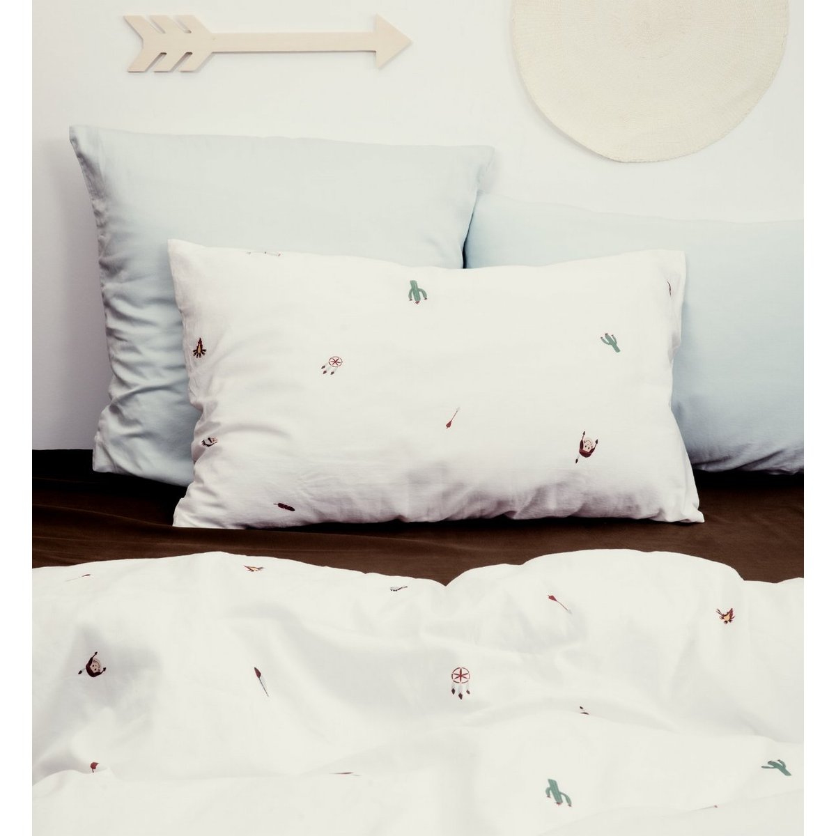 Taie d'oreiller en coton bio, PETITE PLUME petite plume, KADOLIS