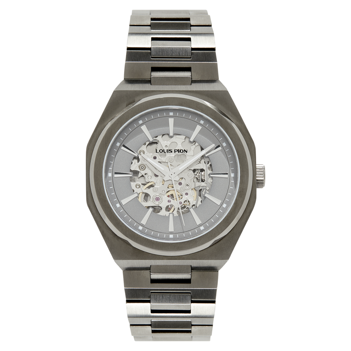 Montre Analogique  ERIC gun métal gris gun métal, LOUIS PION