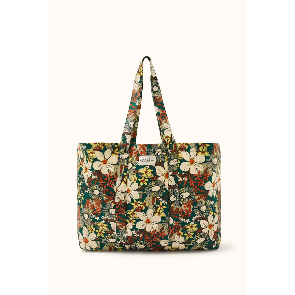 Carteira com estampado floral, SAMBI estampado floral verde, APACHES COLLECTIONS