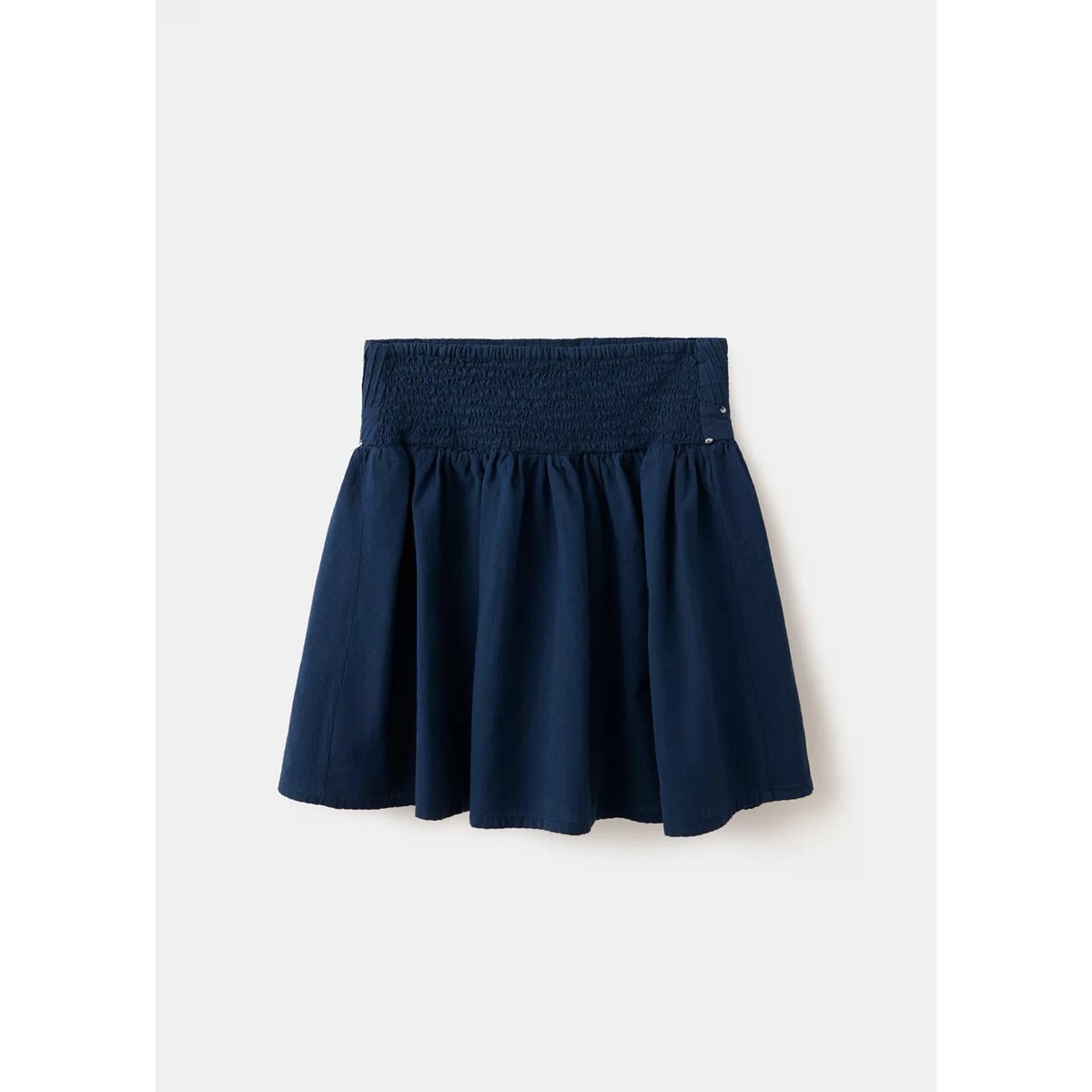 Jupe courte froncée détail sequins bleu marine, MANGO KIDS