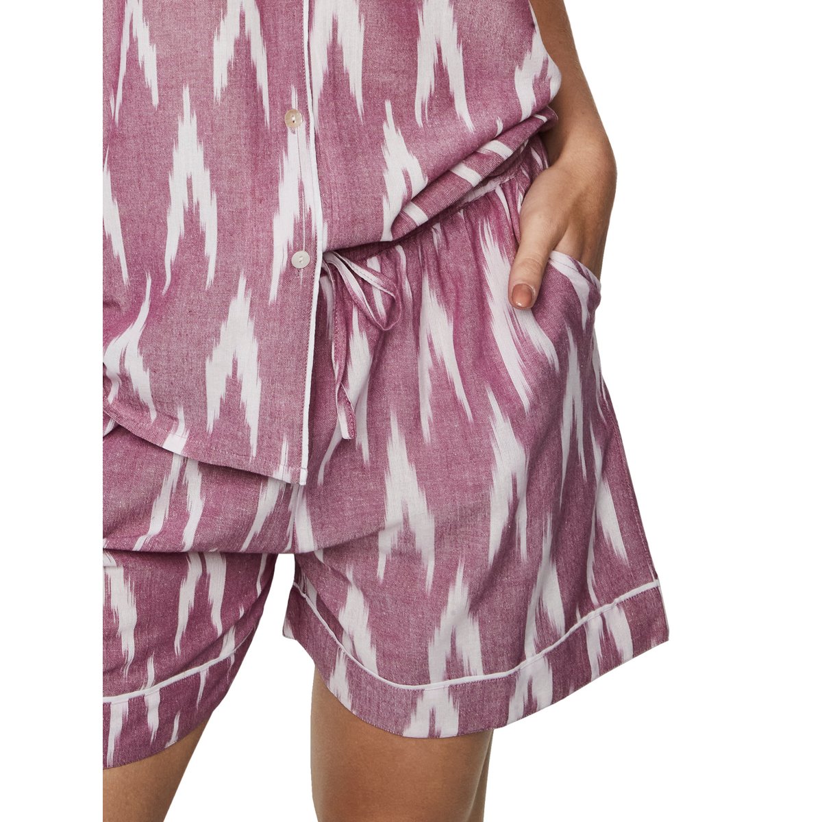 Pyjama short chemise manches courtes HOMEWEAR P101 violet, SELMARK
