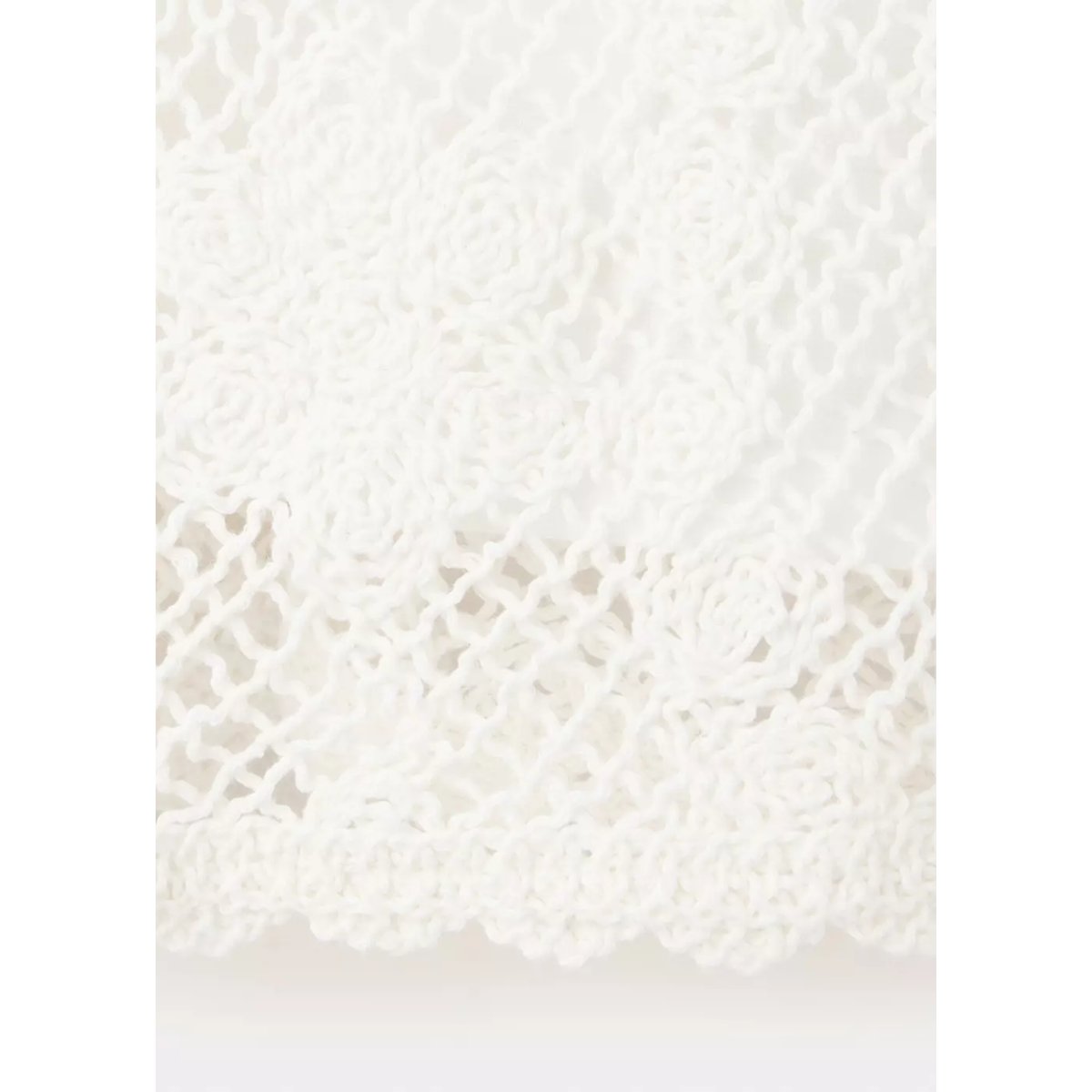 Top crochet beige, MANGO BABY