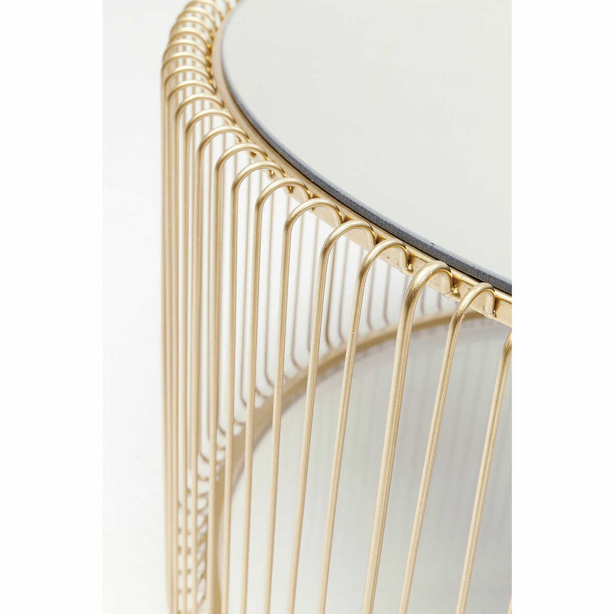 Couchtisch Wire Uno Brass Ø80cm goldfarben, KARE DESIGN