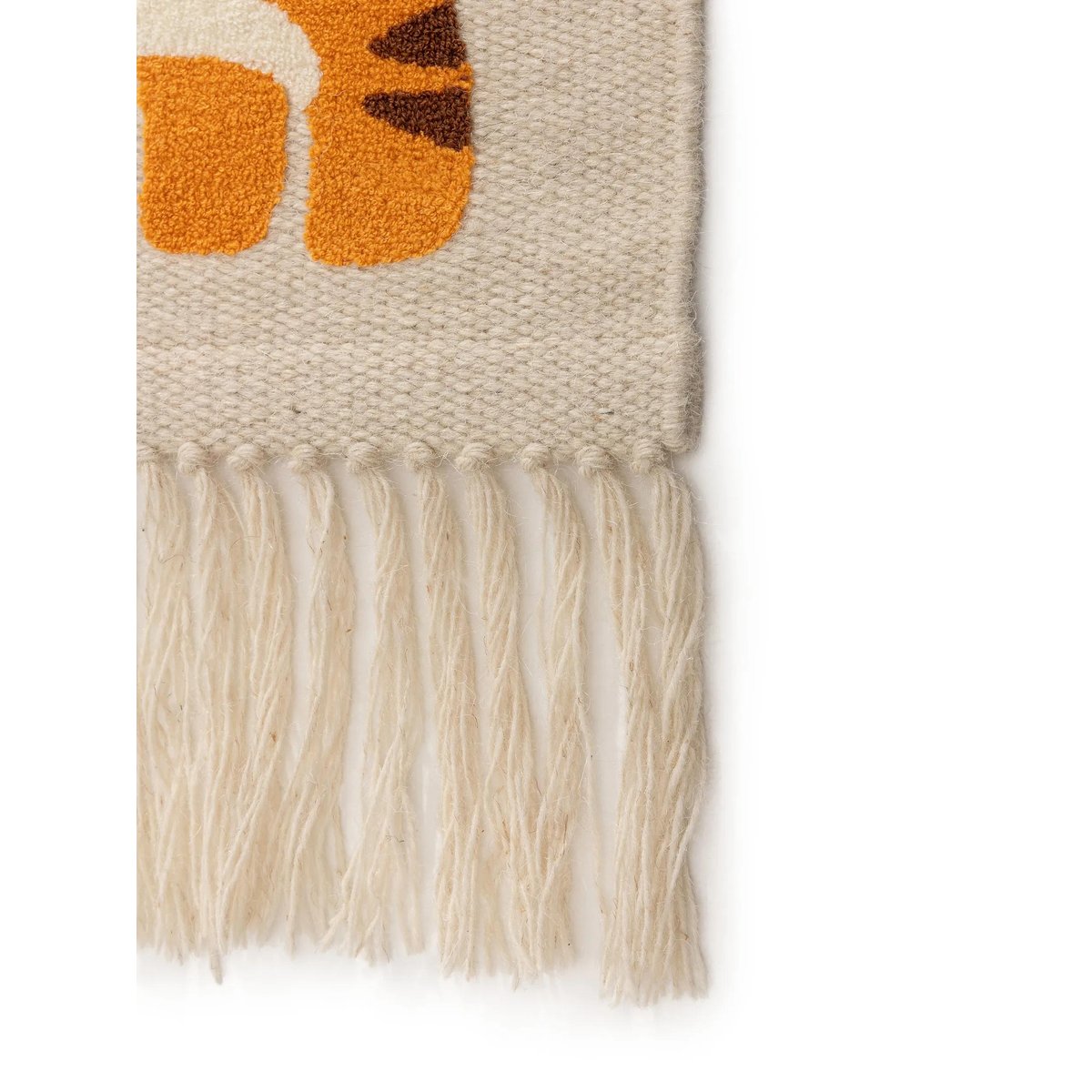 Déco de mur tissé main SAVANNAH orange, BENUTA 