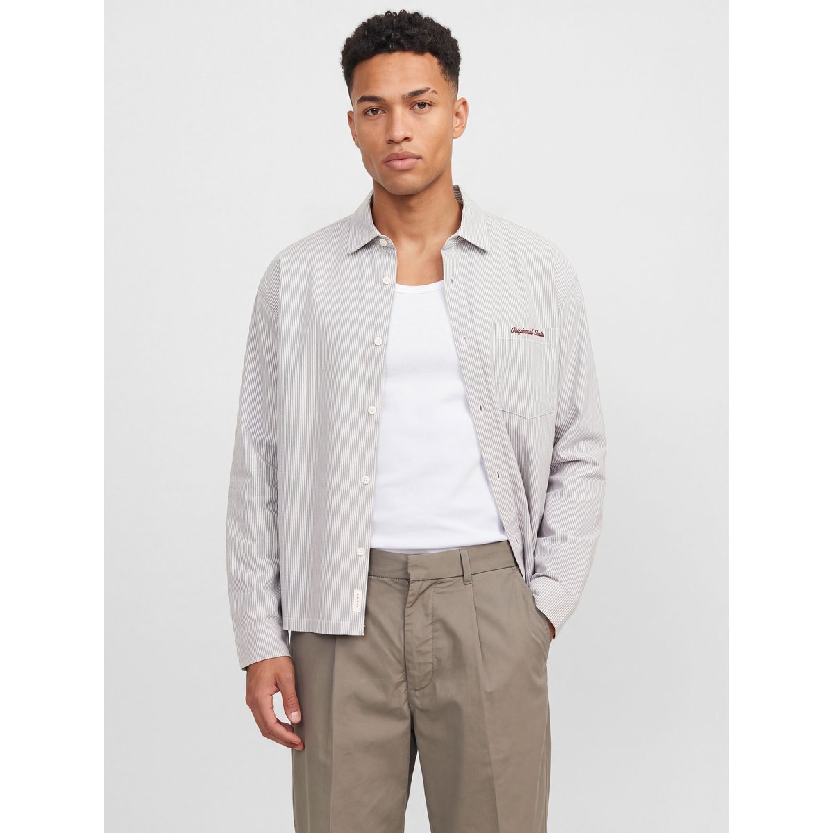 Chemise En Popeline marron - cambridge brown 1, JACK & JONES
