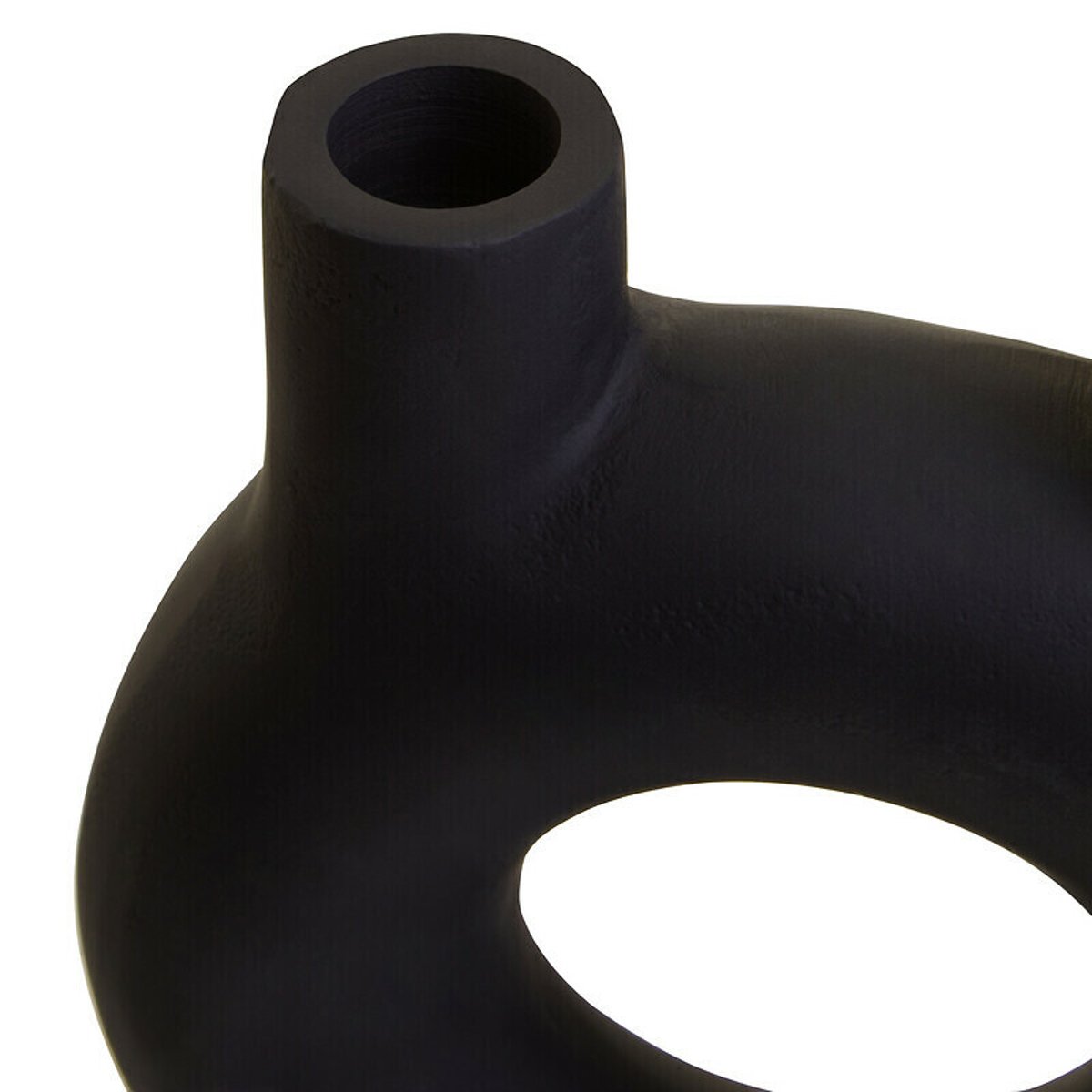 Small Abstract Candle Holder in Black black, FIFTY FIVE SOUTH