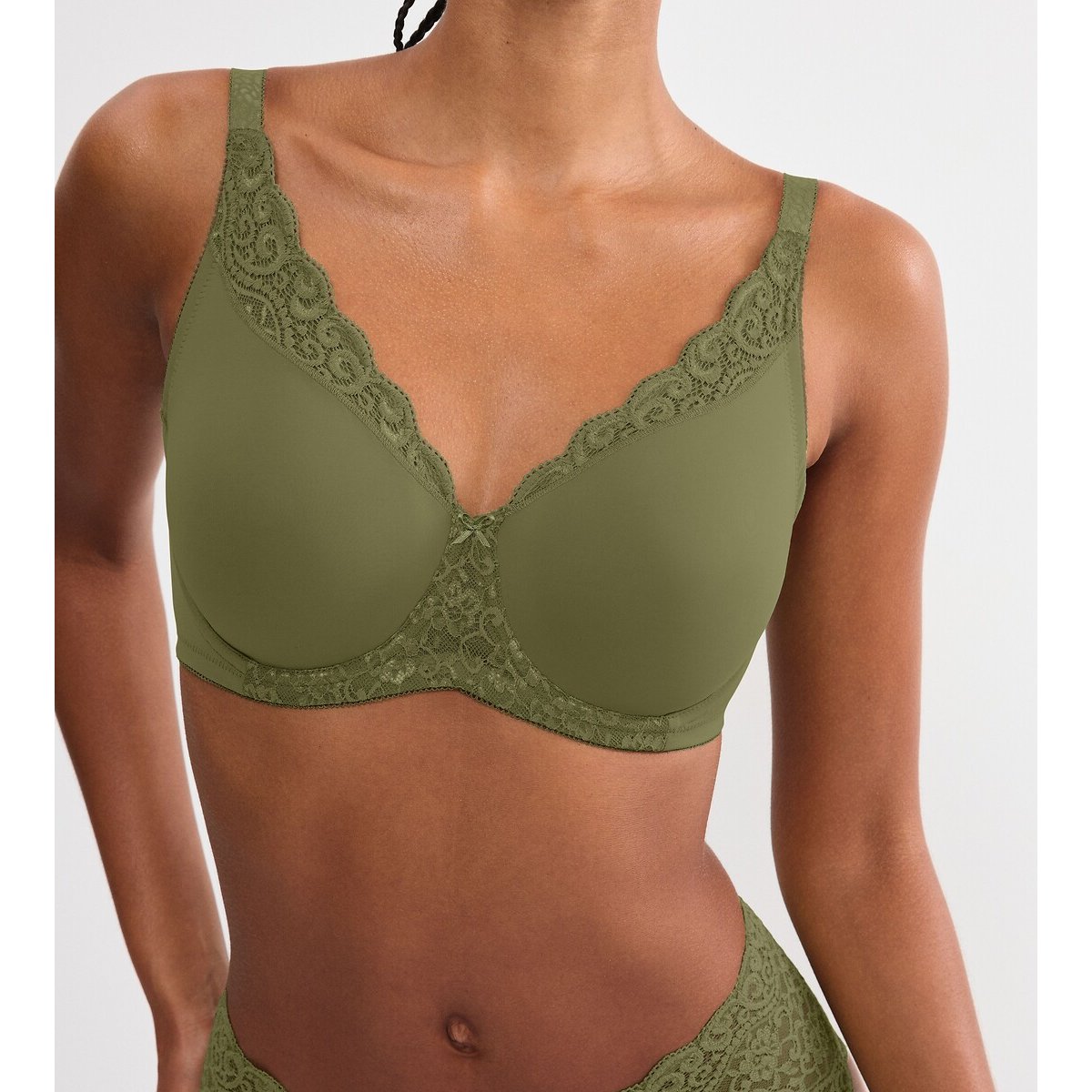 Reggiseno minimizer Amourette verde oliva, TRIUMPH