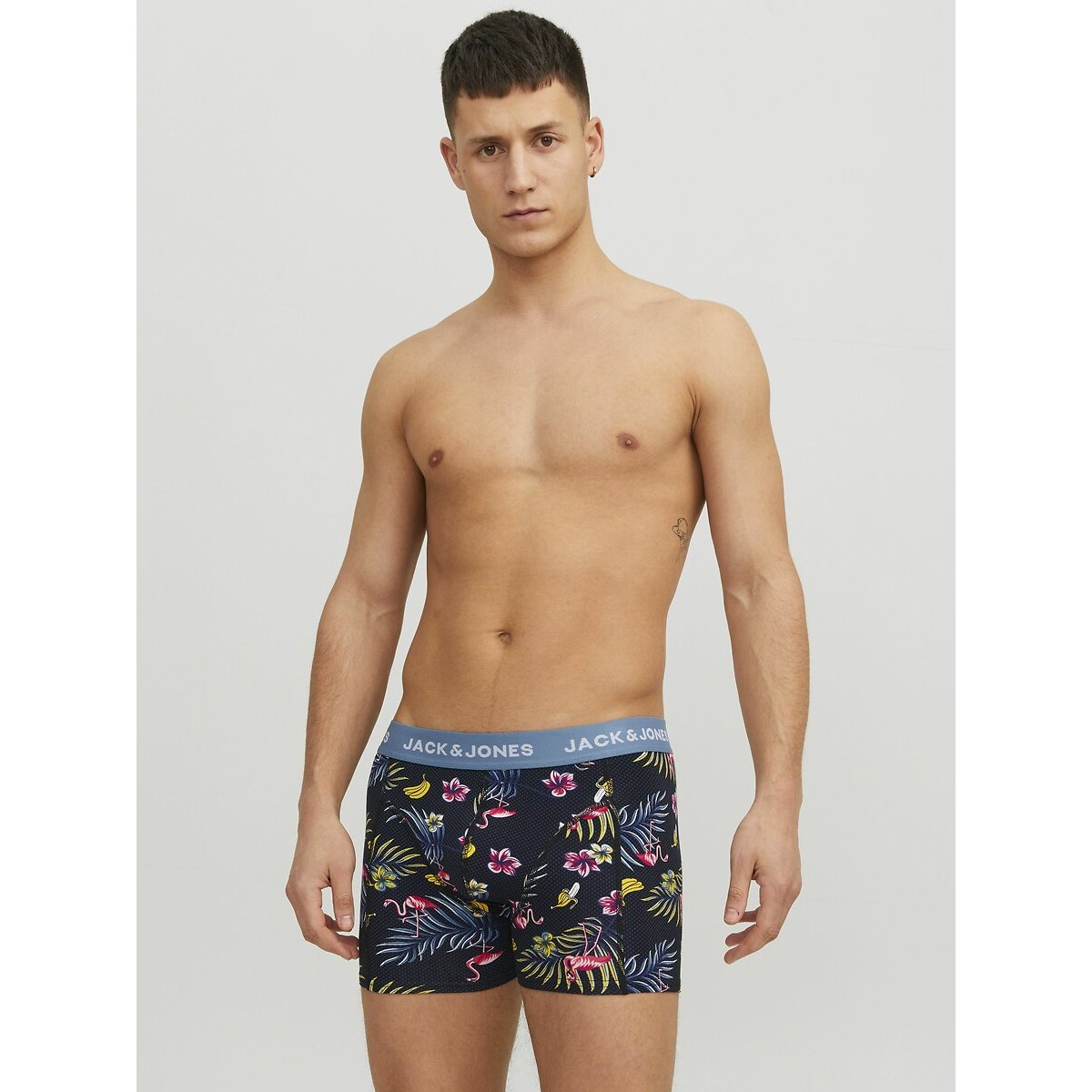 Lot de 3 boxers noir + imprimé, JACK & JONES