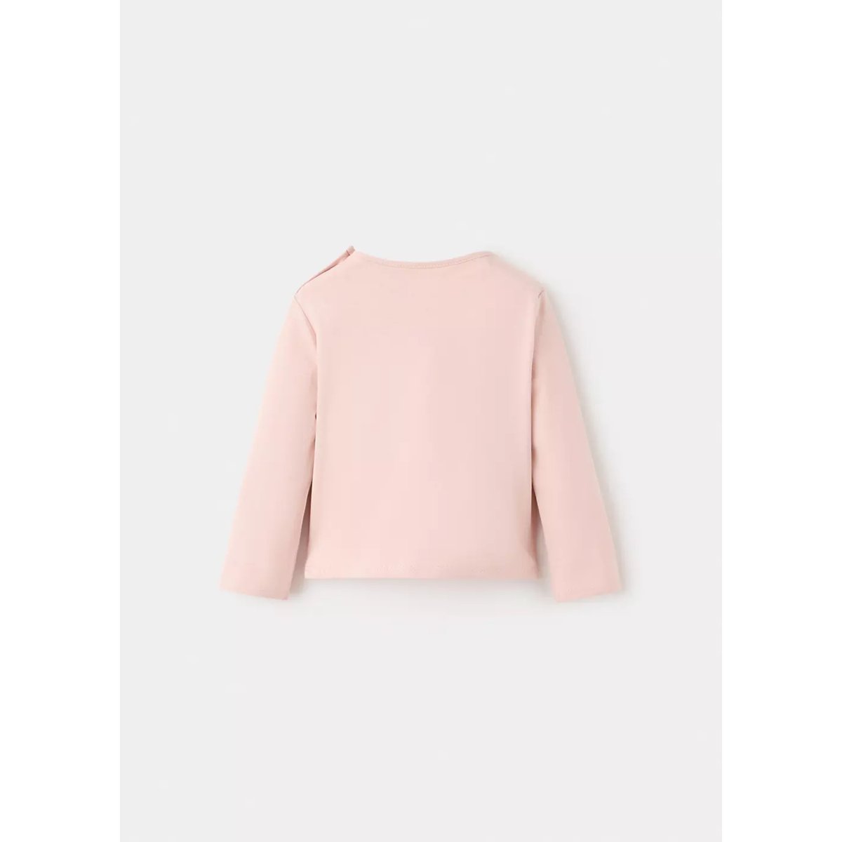T-shirt coton détail imprimé rose, MANGO BABY