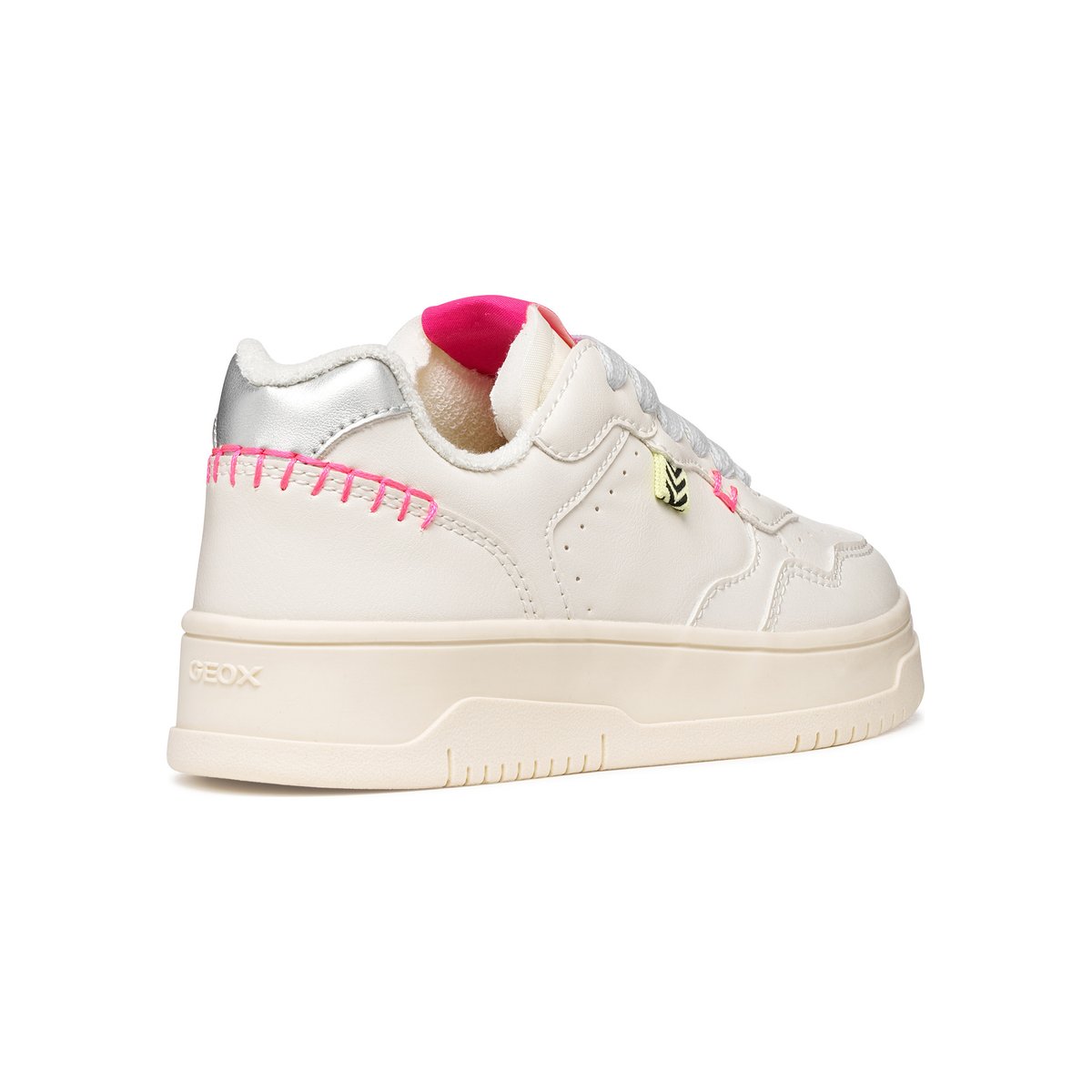 Baskets J LESTRELLA ivoire clair/argent, GEOX