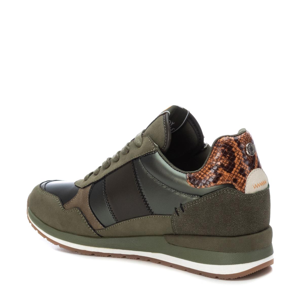 Baskets Plaine Décontractée Lacets kaki, REFRESH
