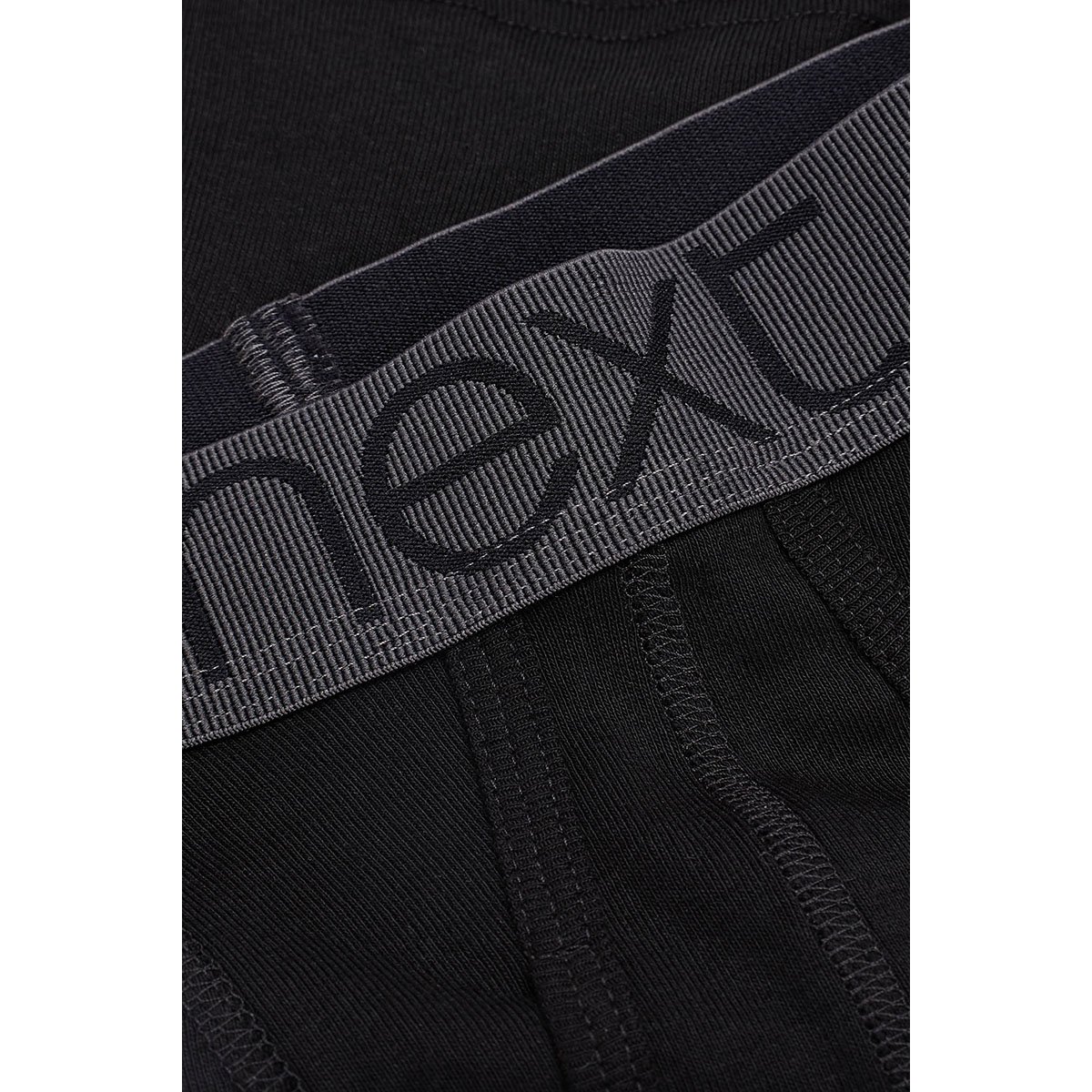 Caleçons en pur coton ouverture, lot de 4 noir, NEXT