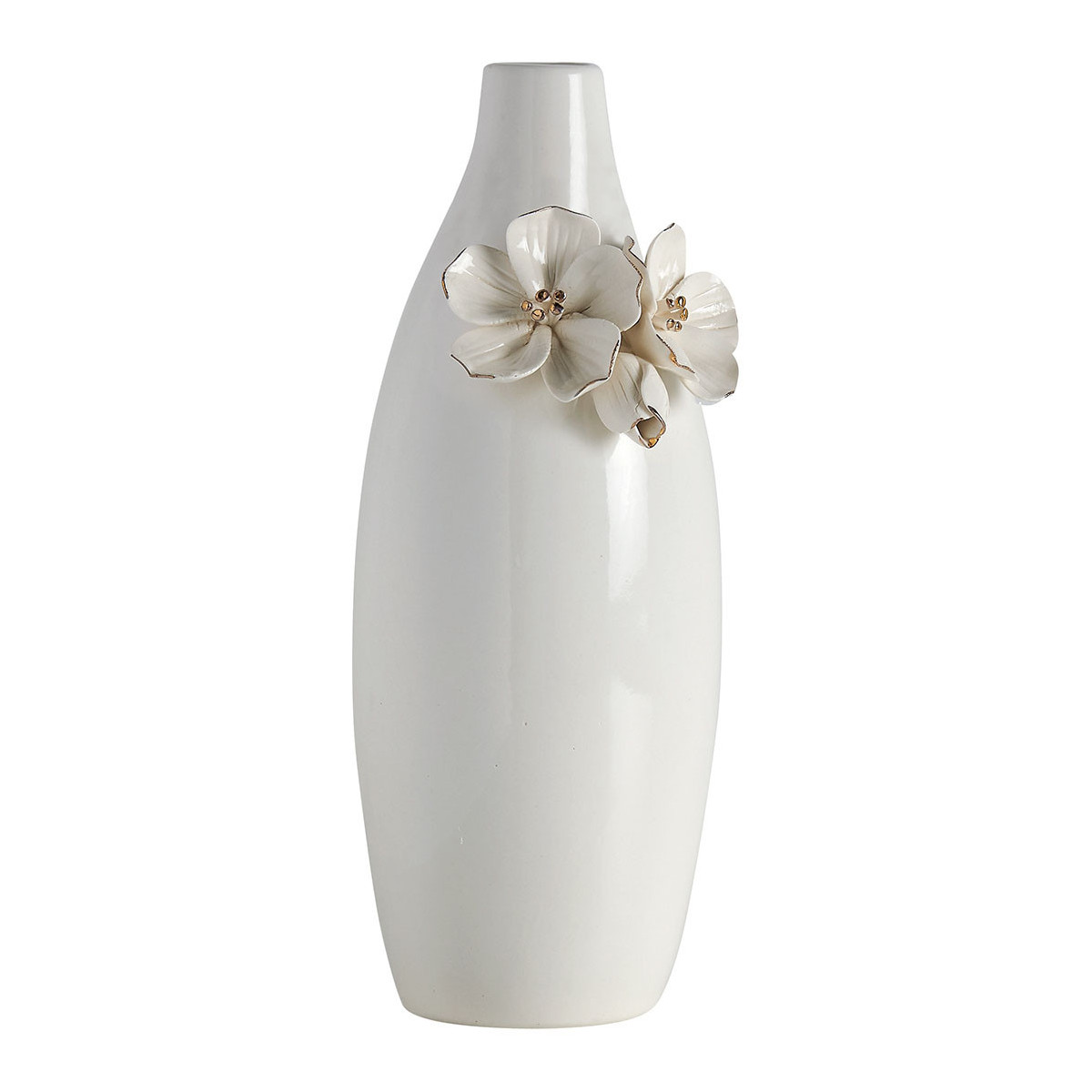 Vase Amour de Fleur - H. 24 cm blanc, MATHILDE M