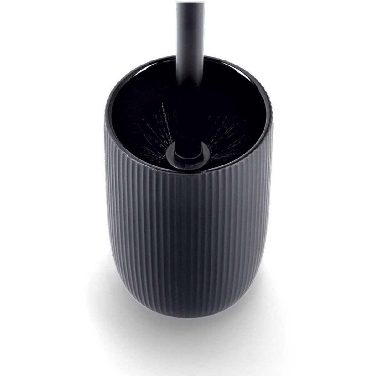 Brosse wc céramique noir, ZELLER PRESENT