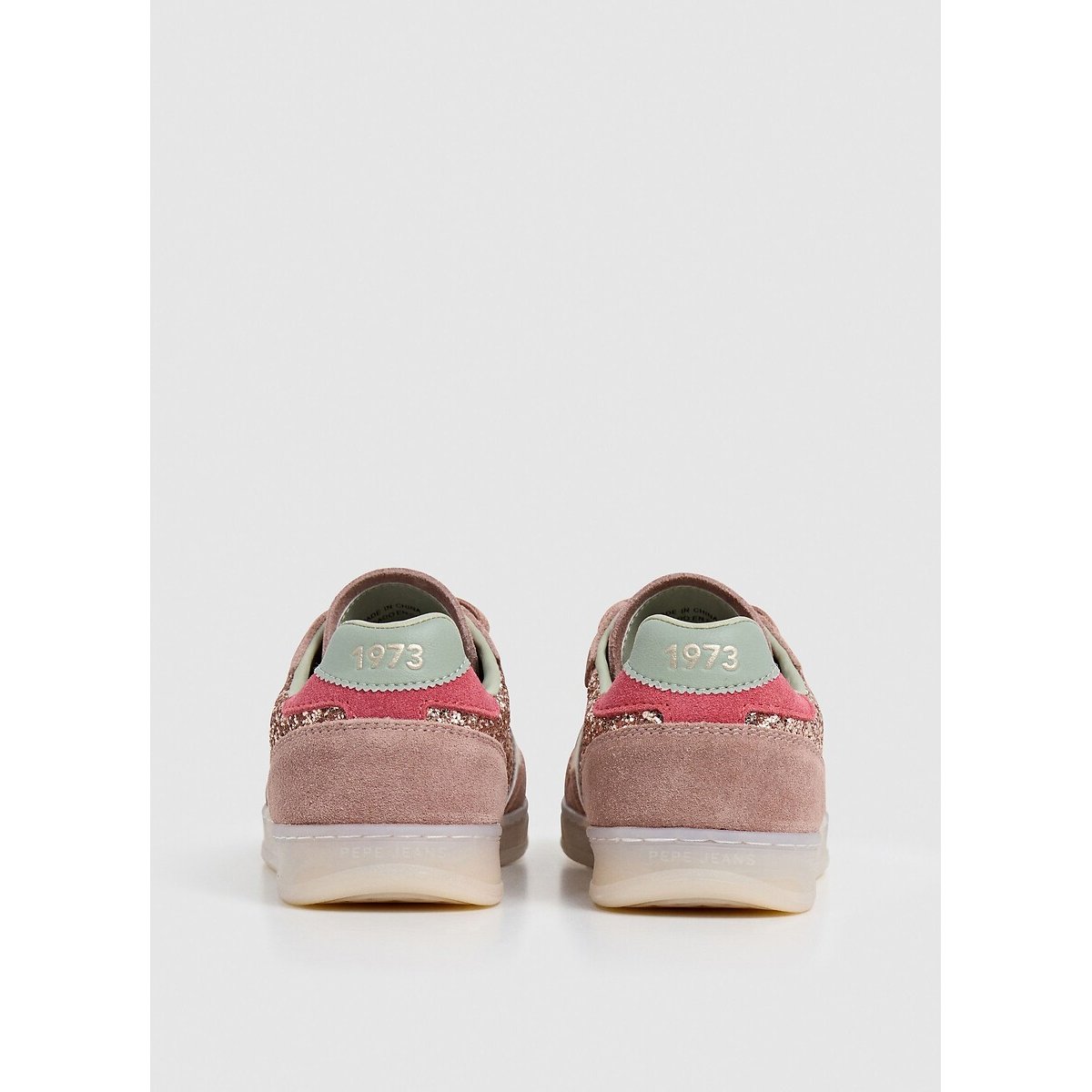 Baskets Ball Glitter rose paillette, PEPE JEANS