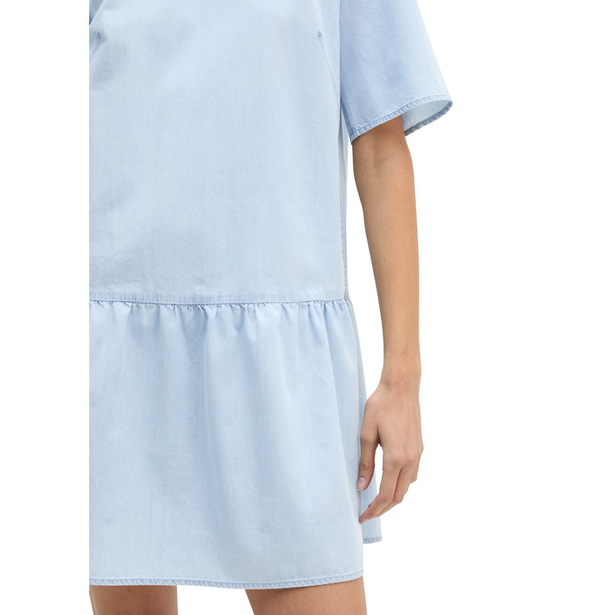 Robe en denim loose avec Tencel™ Lyocell bleu clair, MARC O'POLO