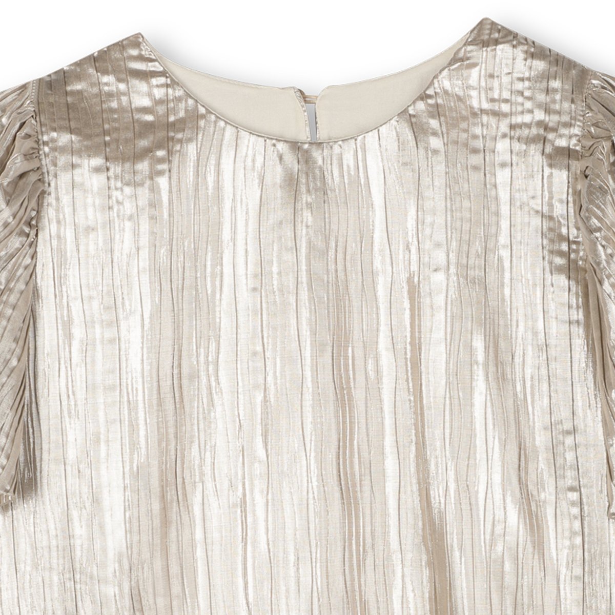 Robe avec manches ballon dore clair, BILLIEBLUSH