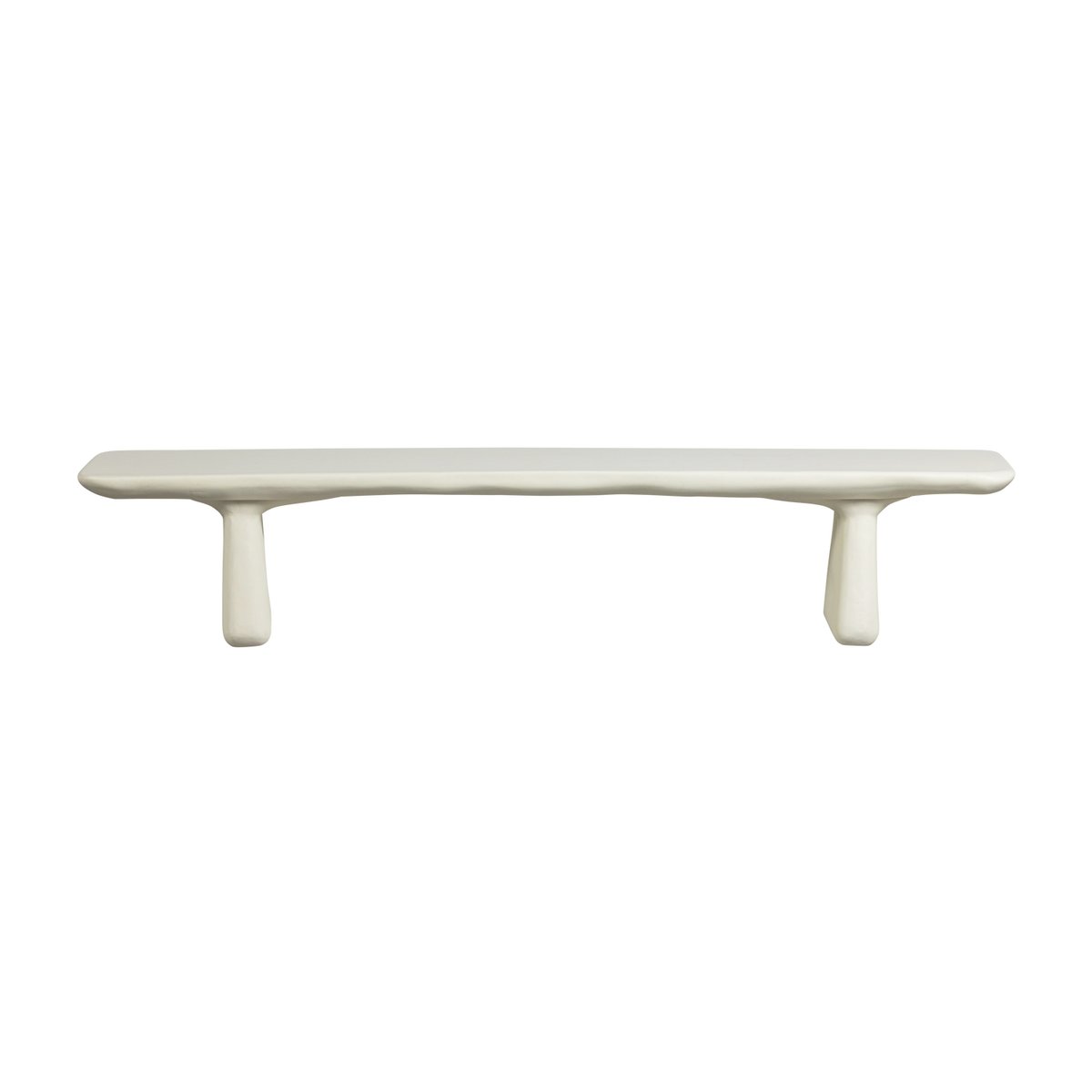 Banc de salle à manger en polymère renforcé de fibres LOGGIA beige, WOOOD
