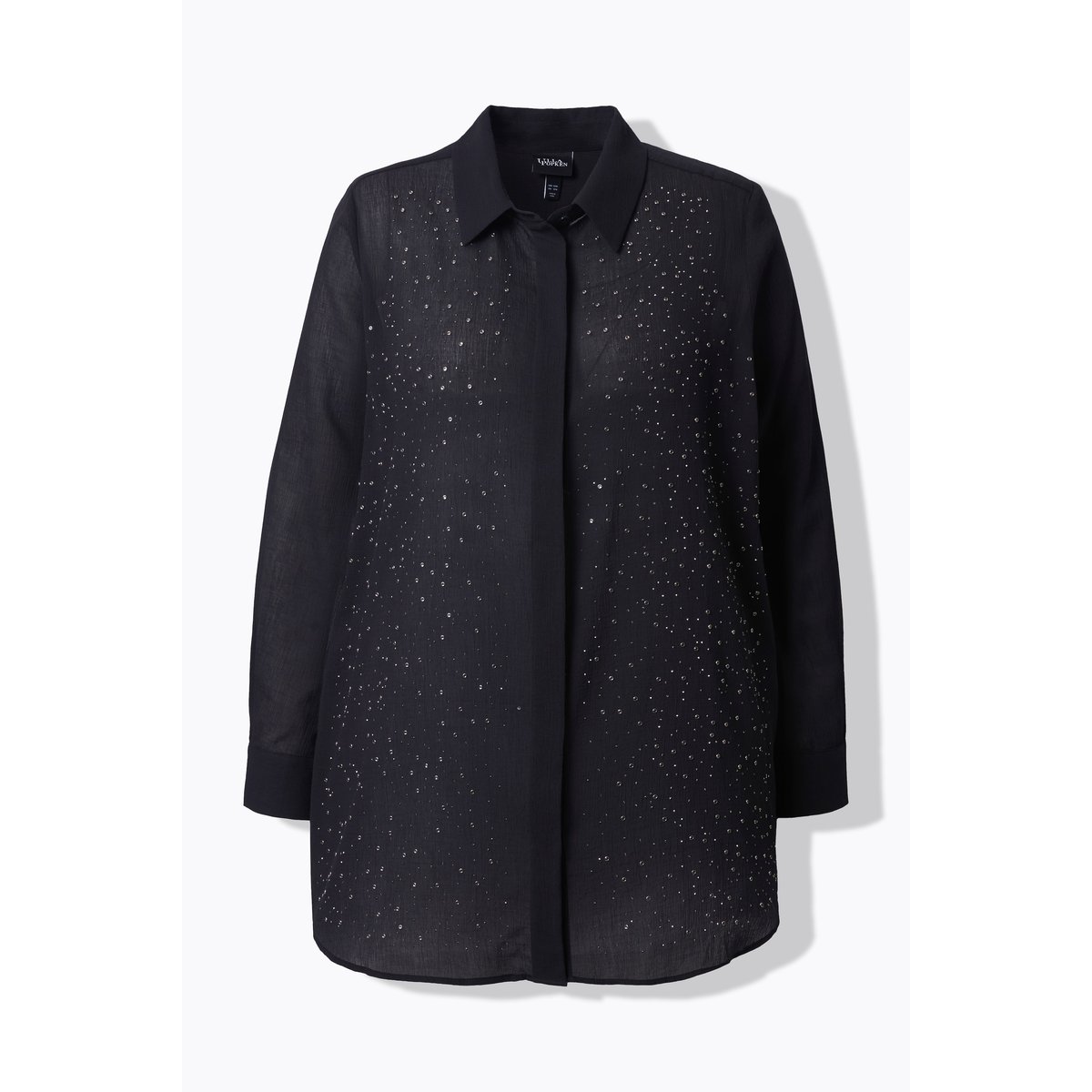 Blouse à strass noir, ULLA POPKEN