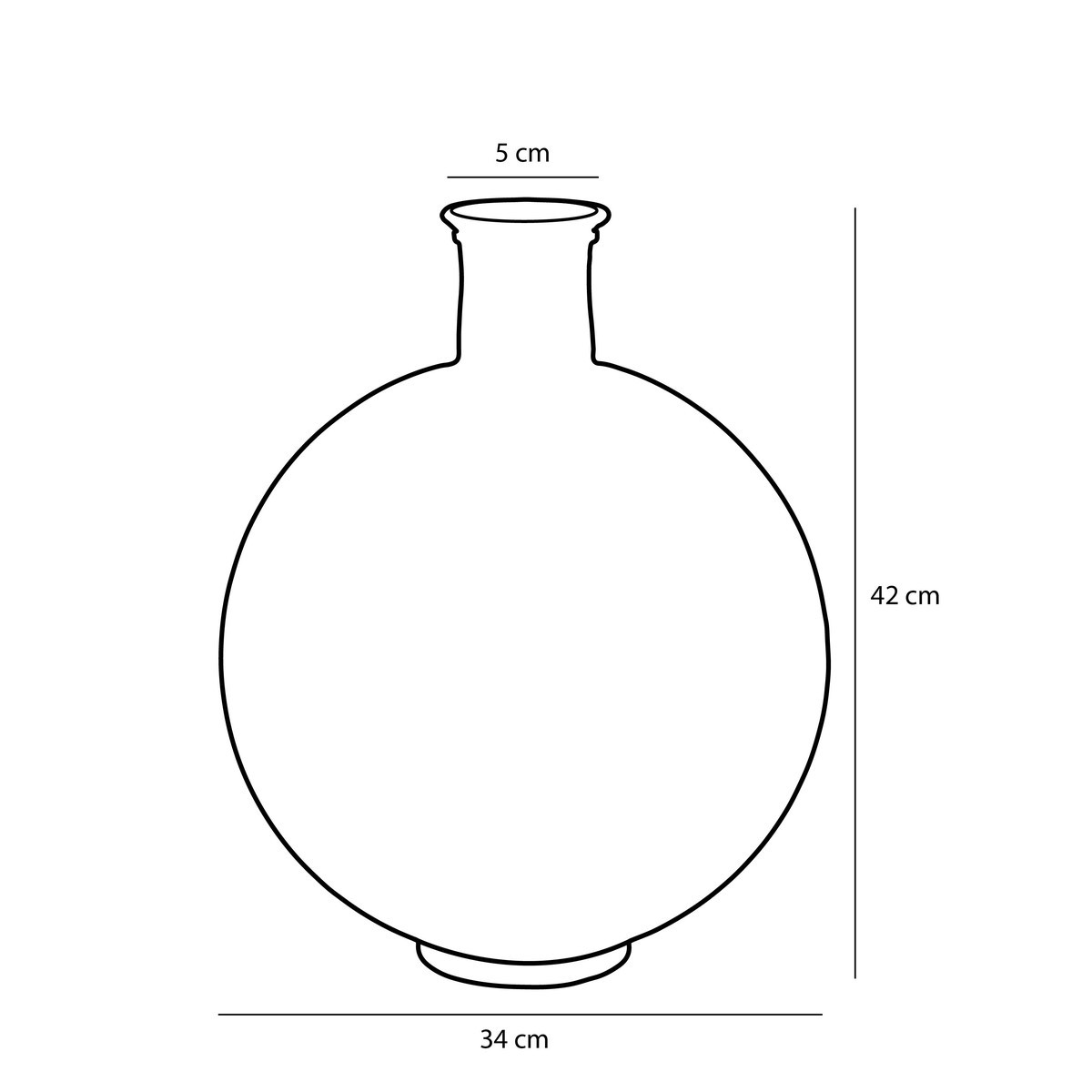 Bouteille décorative H42 cm FIRENZA bleu foncé, MICA DECORATIONS