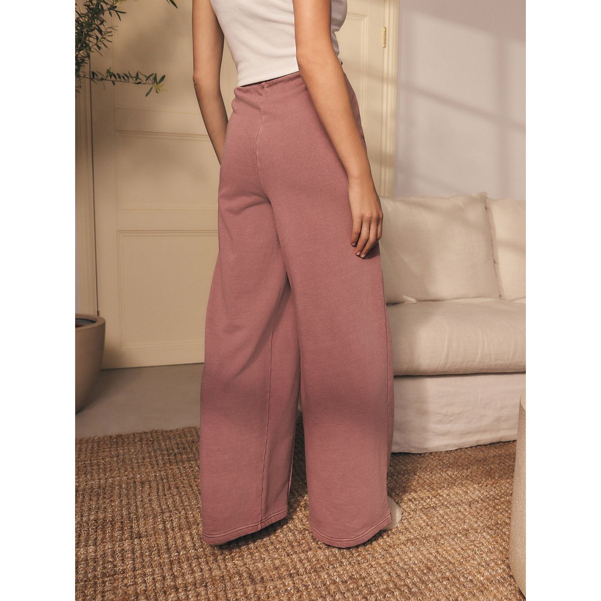 Pantalon de jogging coupe large mauve pourpre, NEXT
