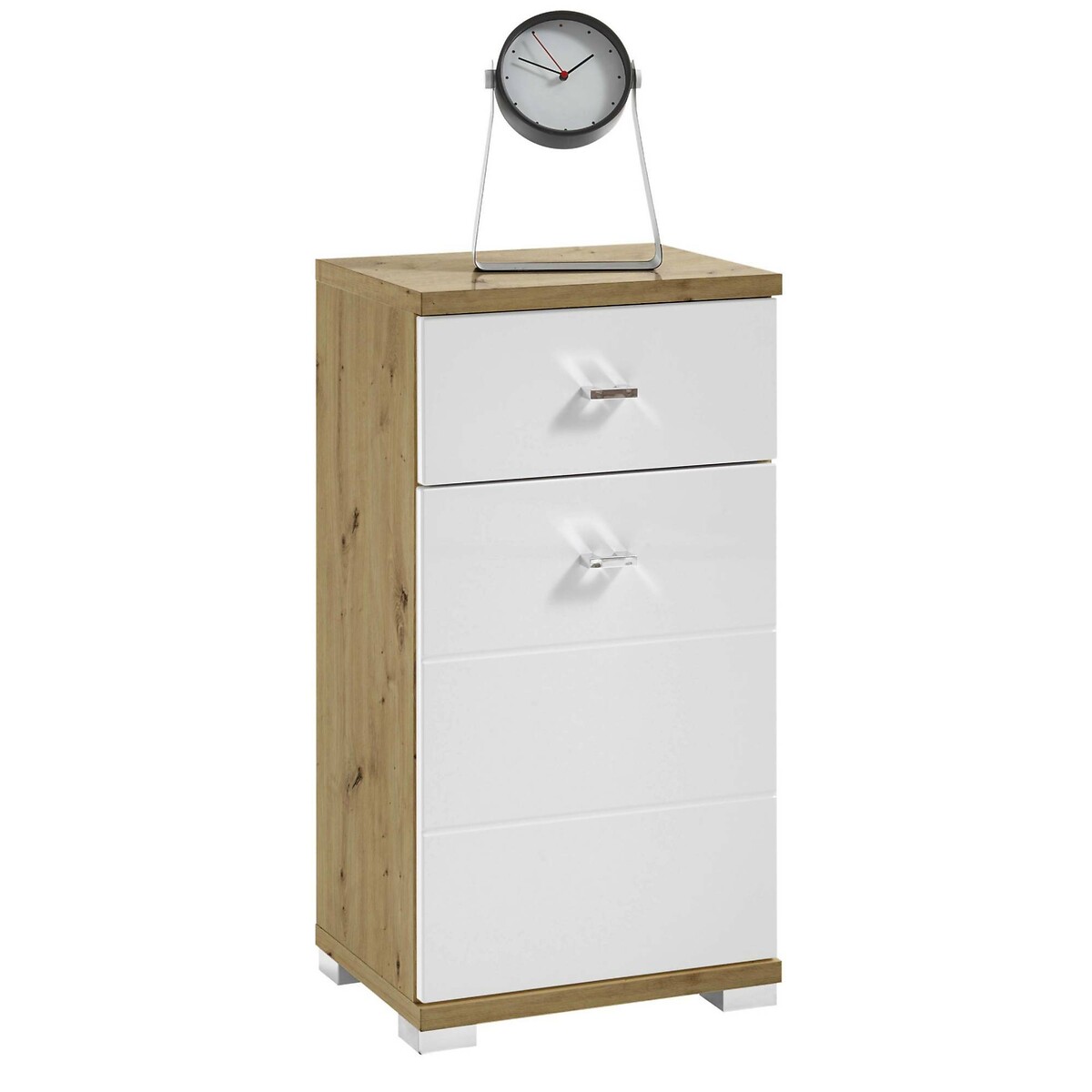Luma Storage Cabinet white/natural, SO'HOME