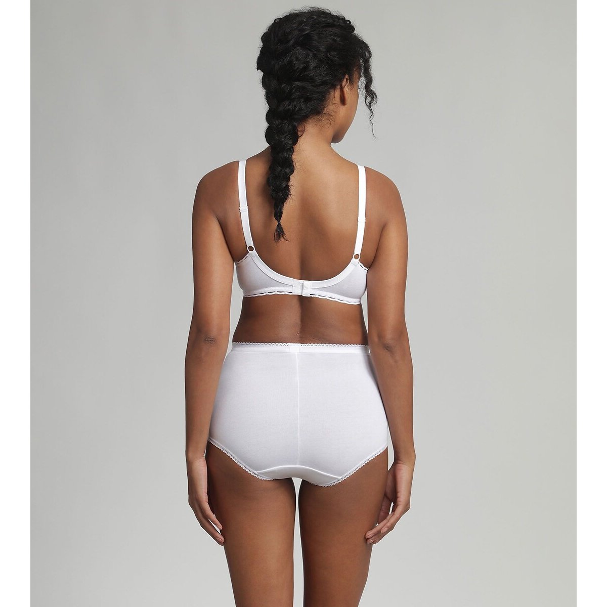 Reggiseno Cœur croisé féminin cotone bio bianco, PLAYTEX