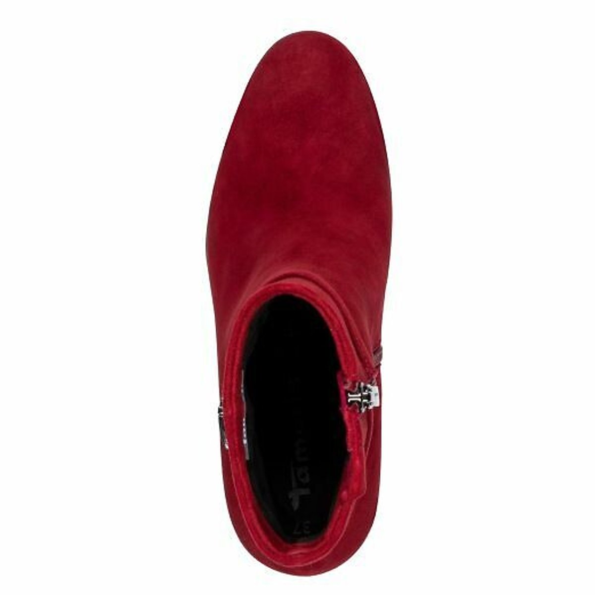 Suede Heeled Ankle Boots red, TAMARIS