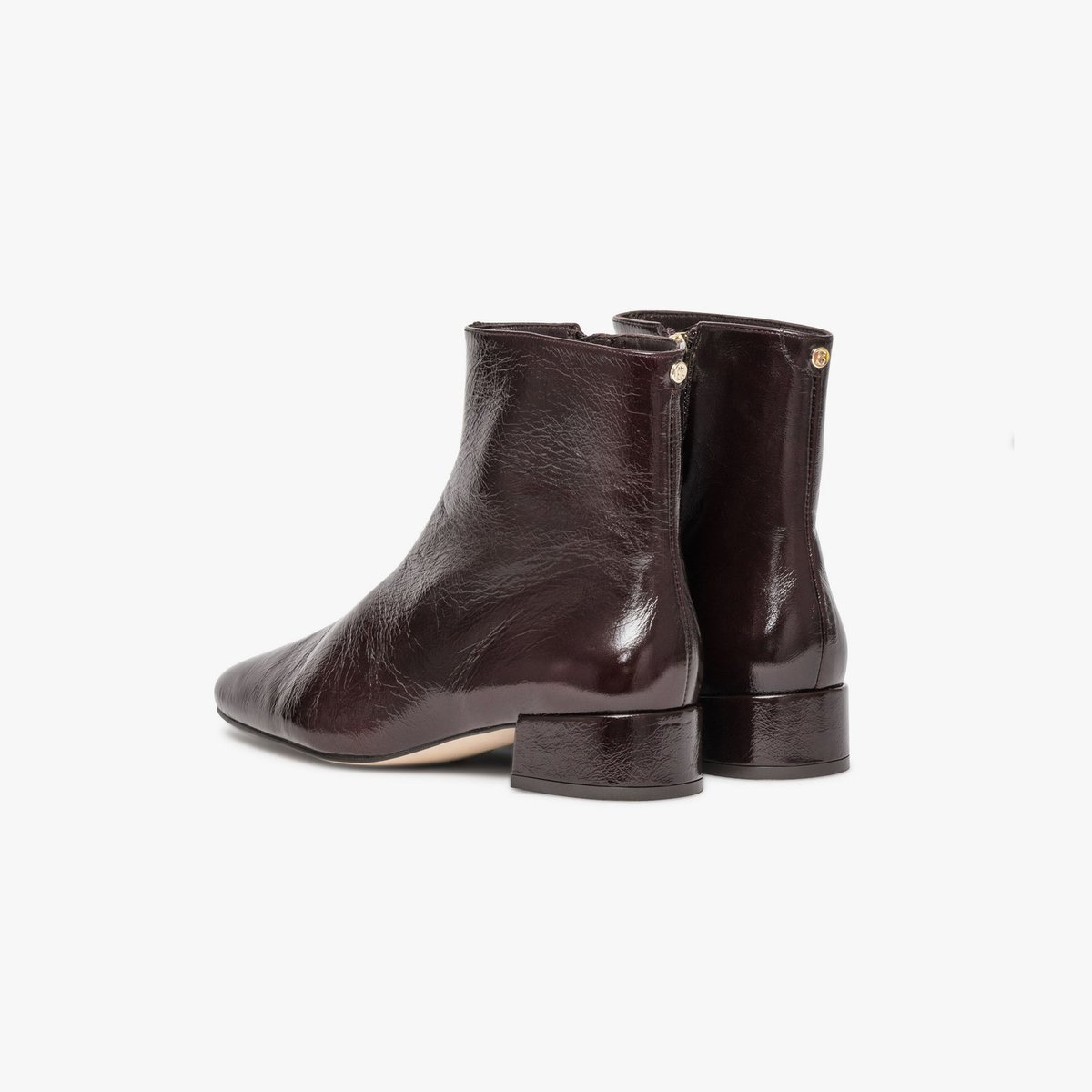Boots À Talon en cuir MELLE marron marron fonce, BOCAGE