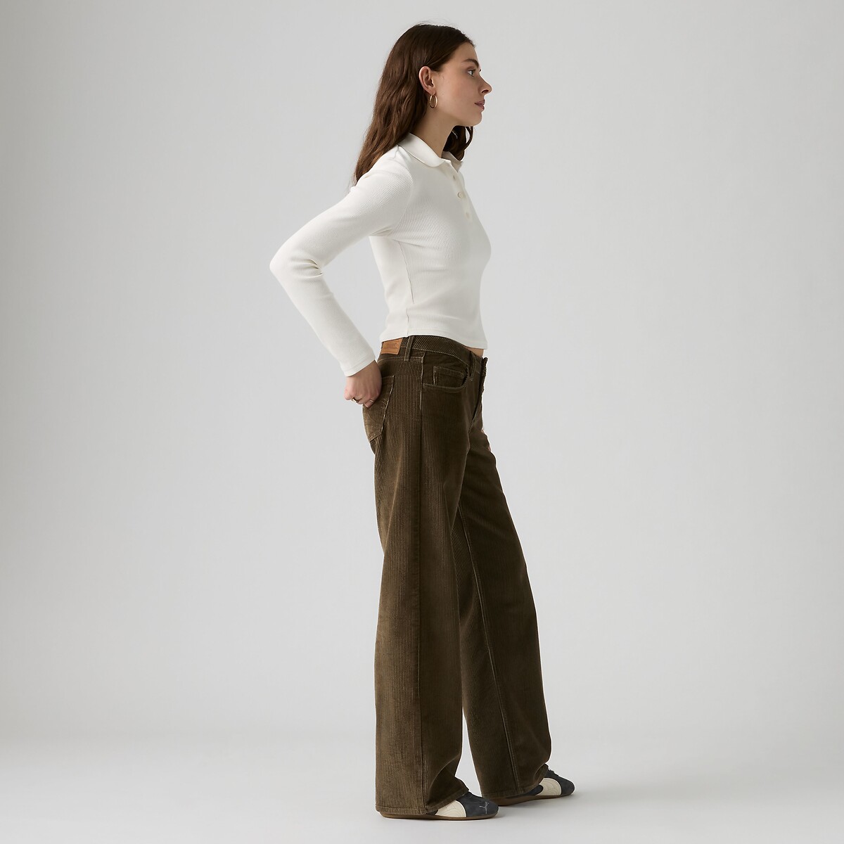 Pantalon en velours Low Loose marron, LEVI'S
