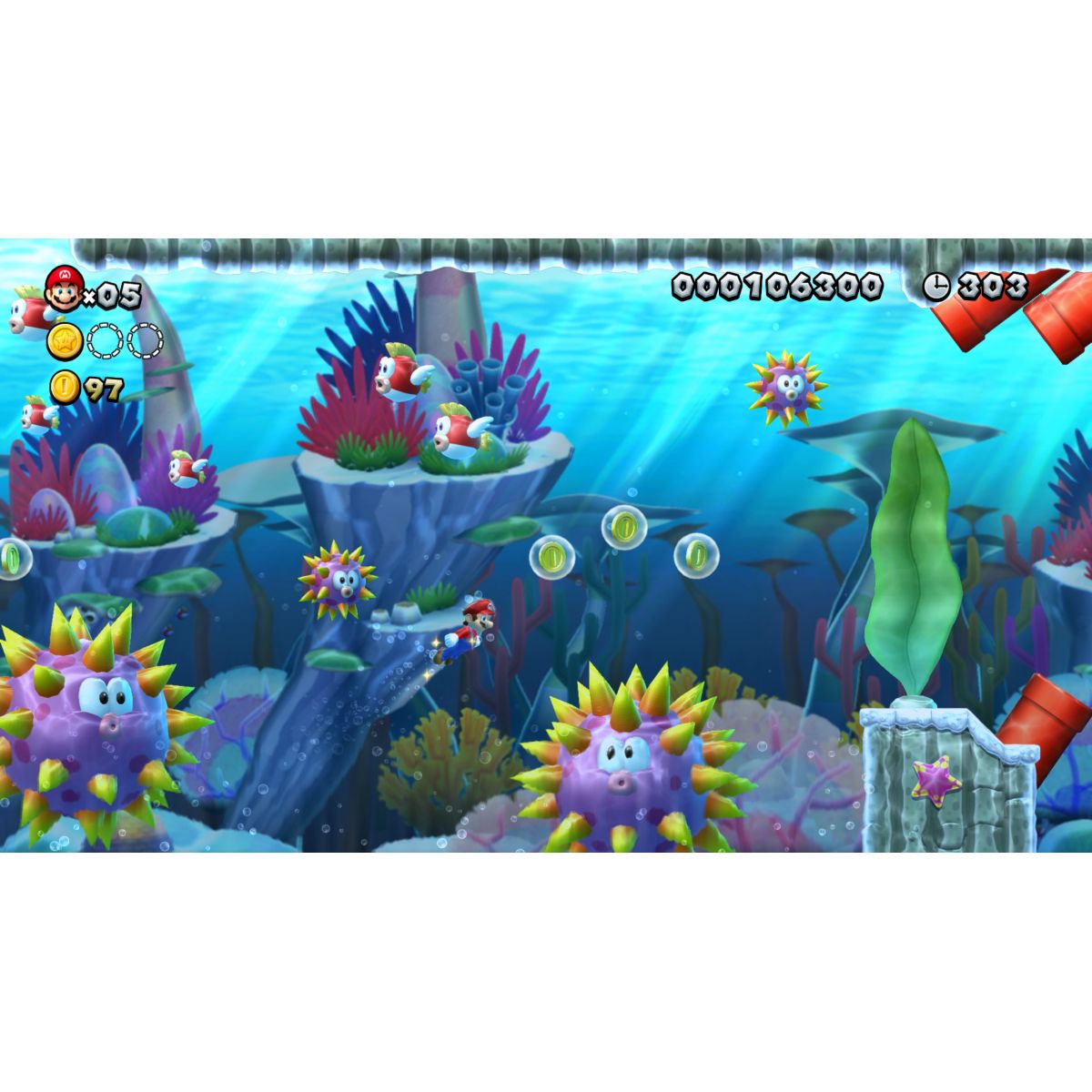 Jeu Switch New Super Mario Bros U Deluxe couleur unique, NINTENDO