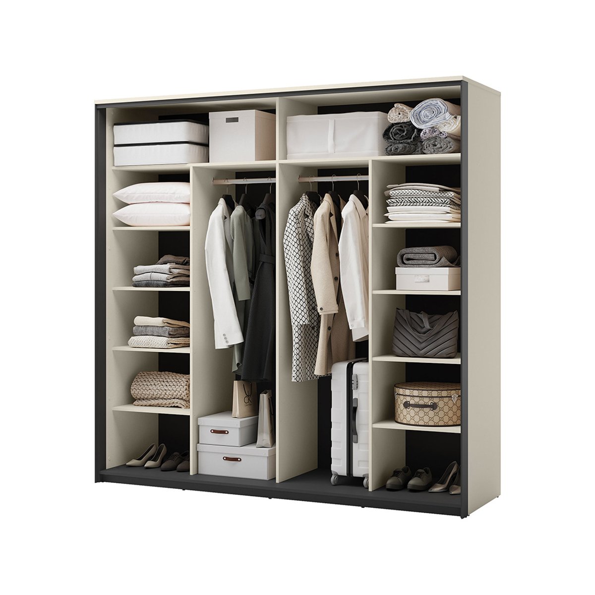 Armoire - KIMI beige, BEST MOBILIER