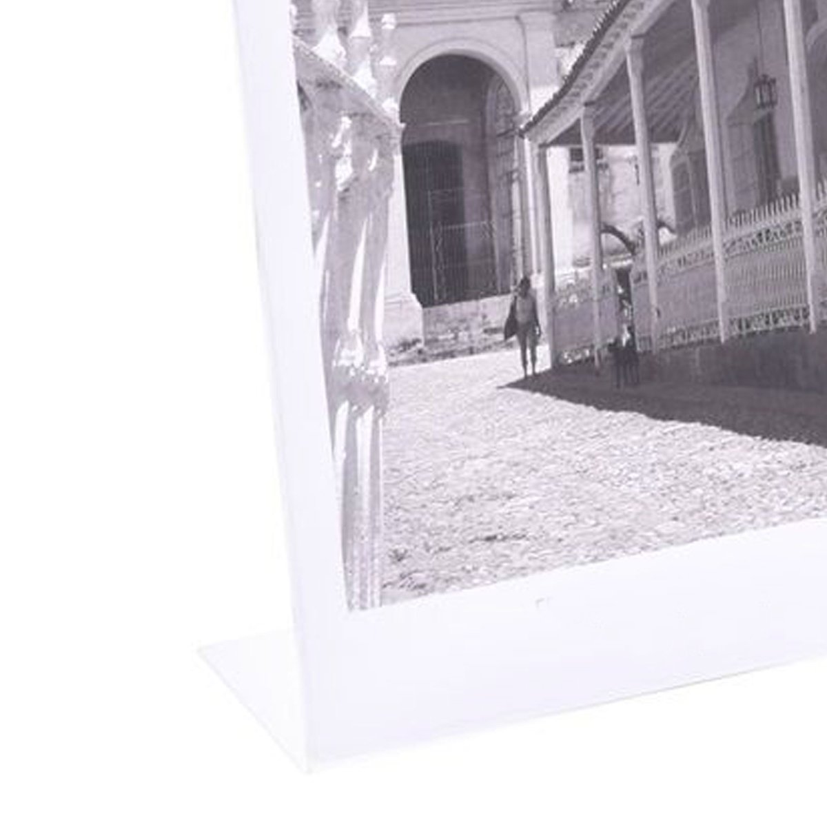 Cadre photo à poser en plastique transparent 15x20cm transparent, WADIGA
