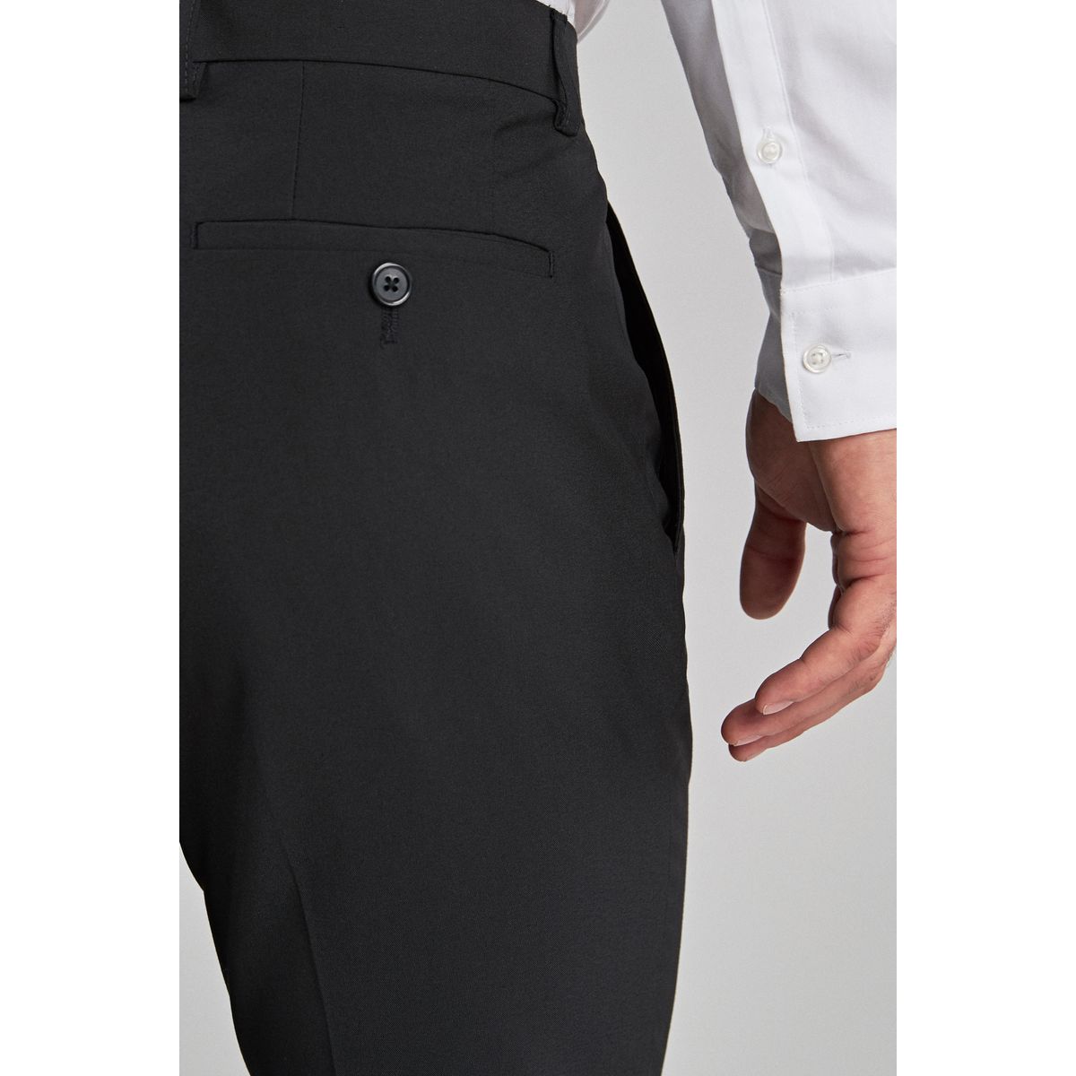 Pantalon habillé stretch noir, NEXT