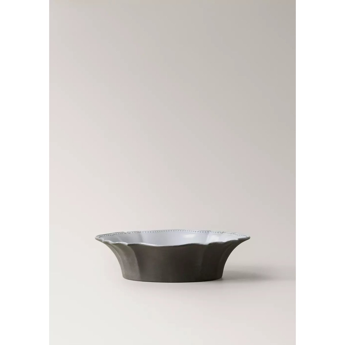 Grand bol en grès recyclé gris clair/pastel, MANGO HOME
