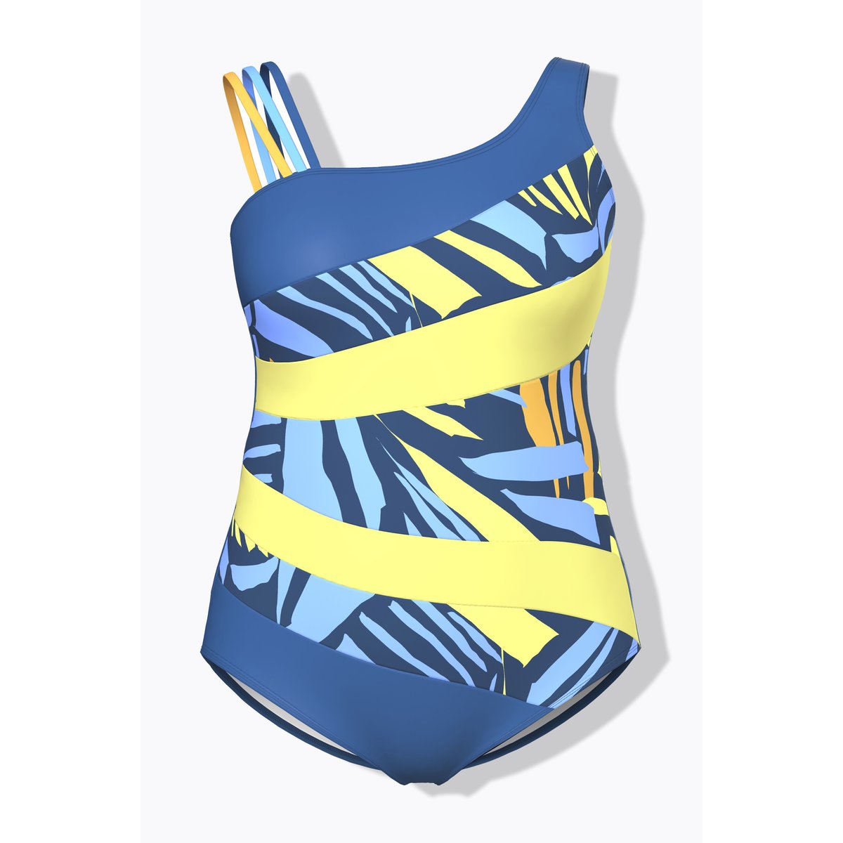 Maillot de bain esprit « colour block ». bleu capitaine, ULLA POPKEN