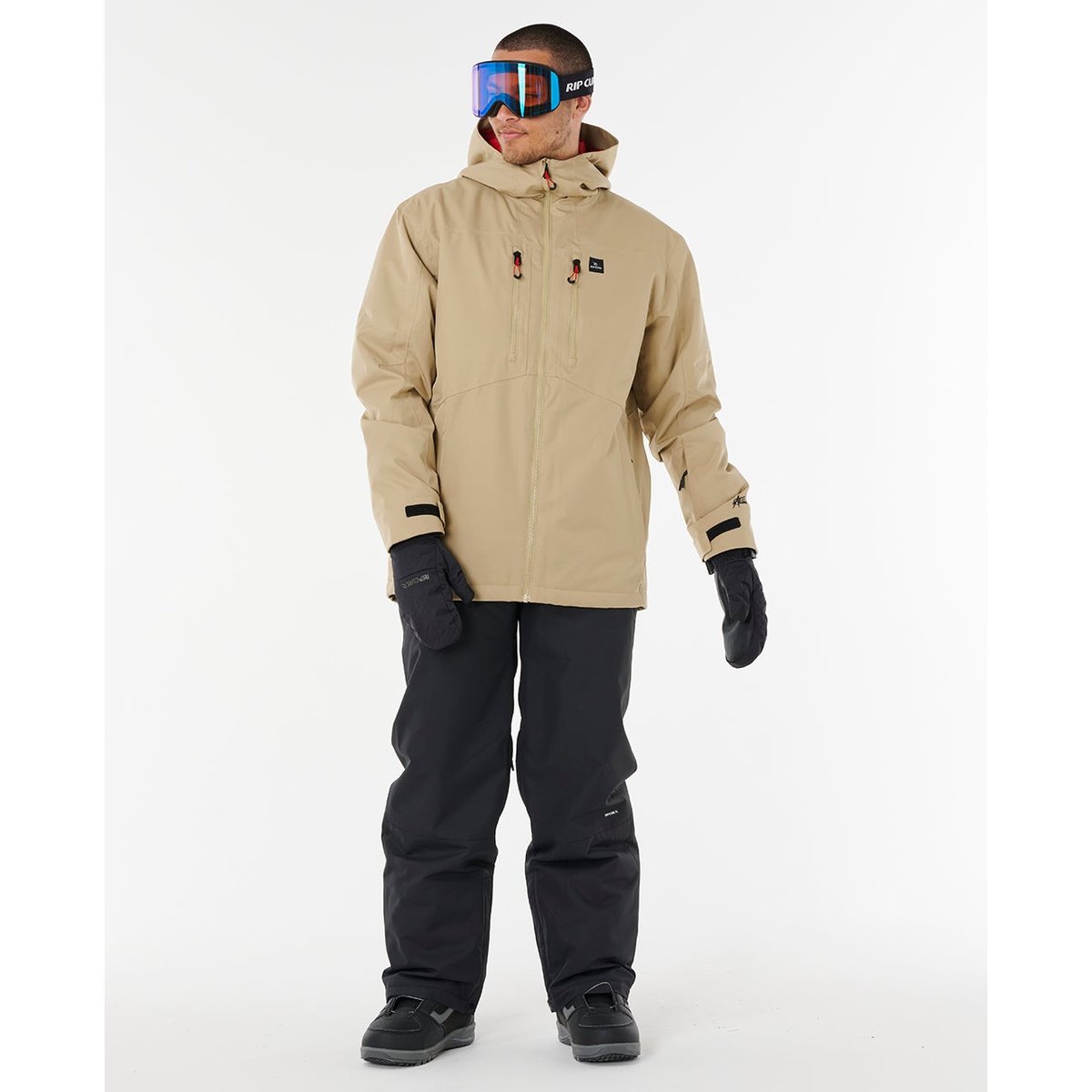 Veste de ski ANTI-SERIES sable kaki, RIP CURL