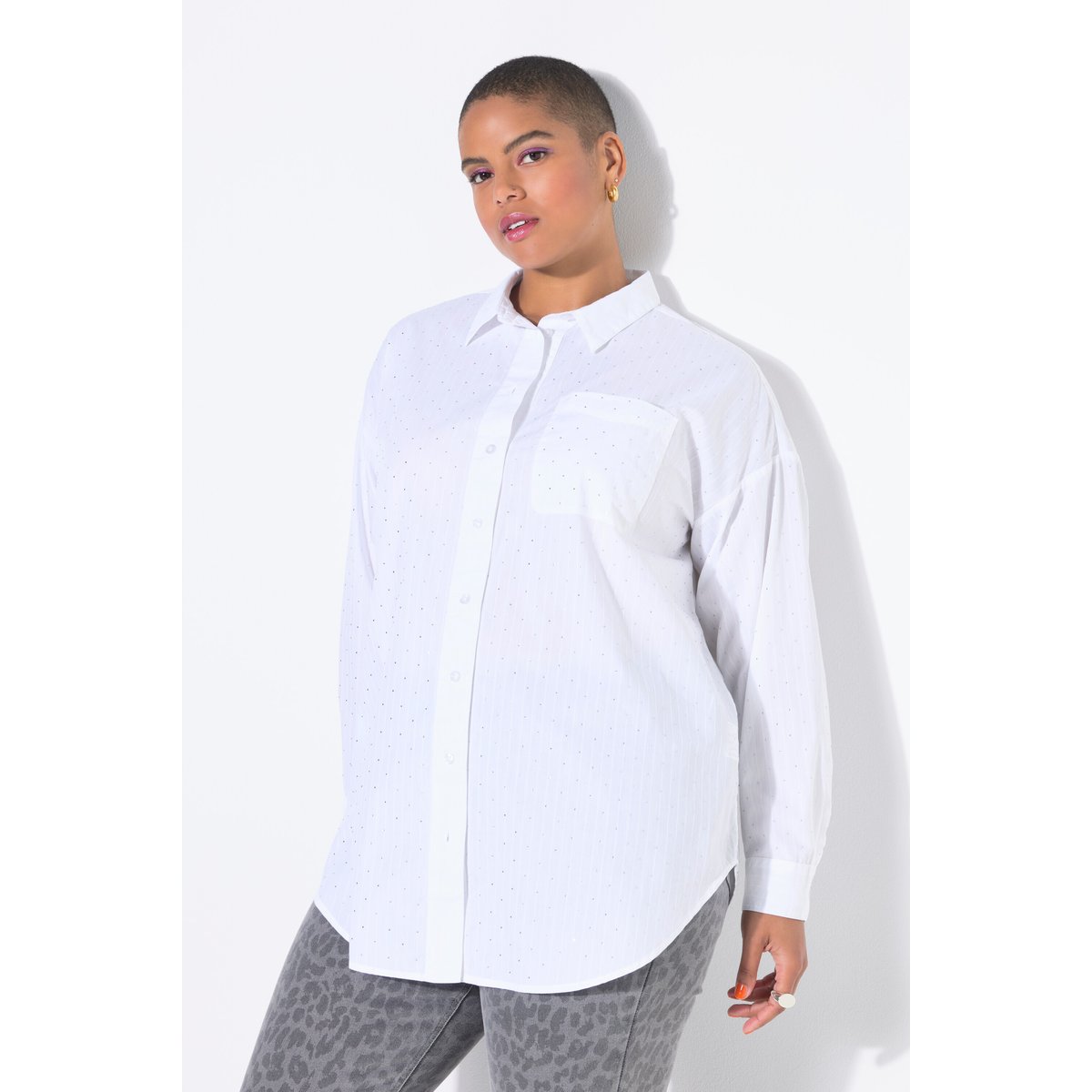 Chemisier oversize blanc cassé, STUDIO UNTOLD
