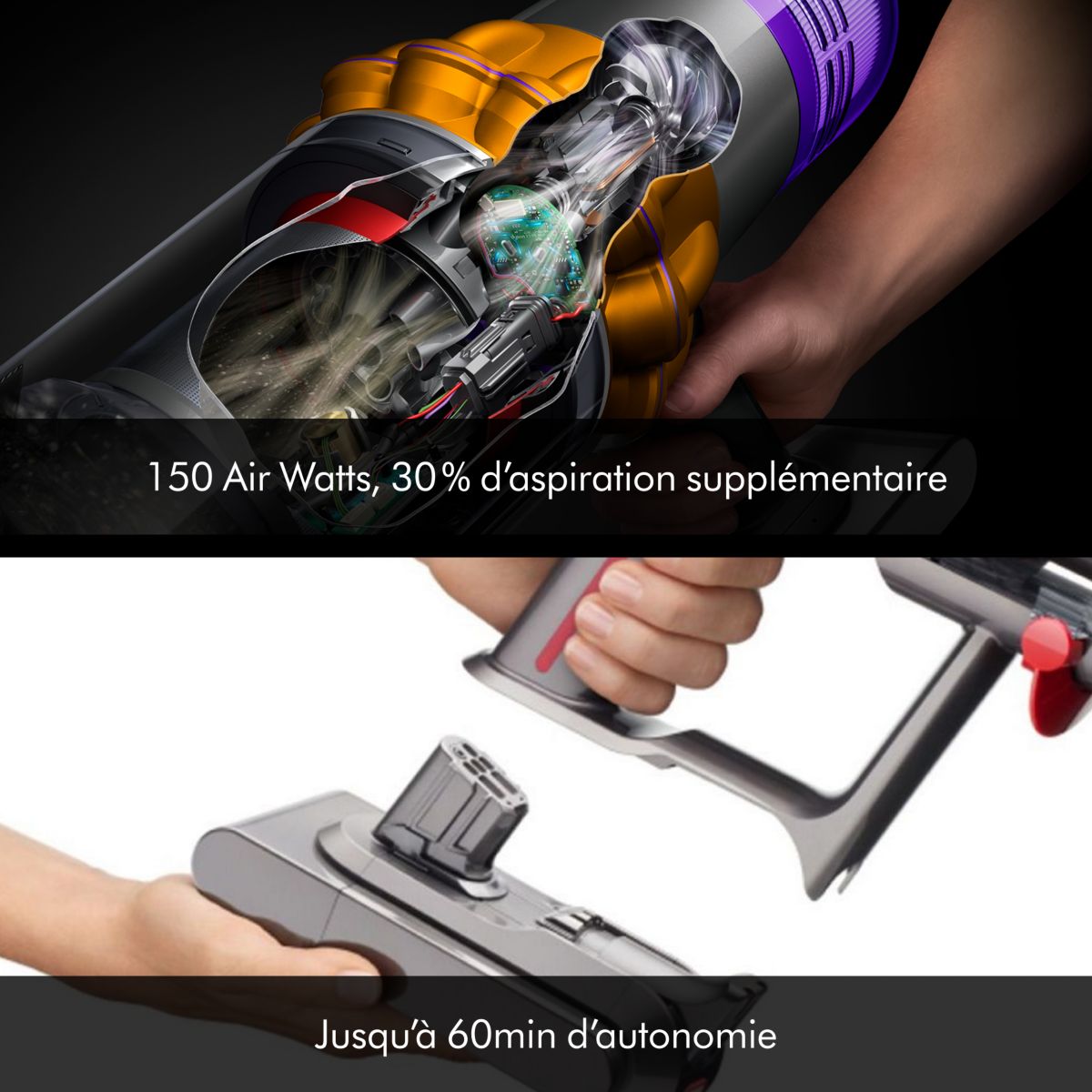 Aspirateur balai V12 Detect Slim Absolute couleur unique, DYSON